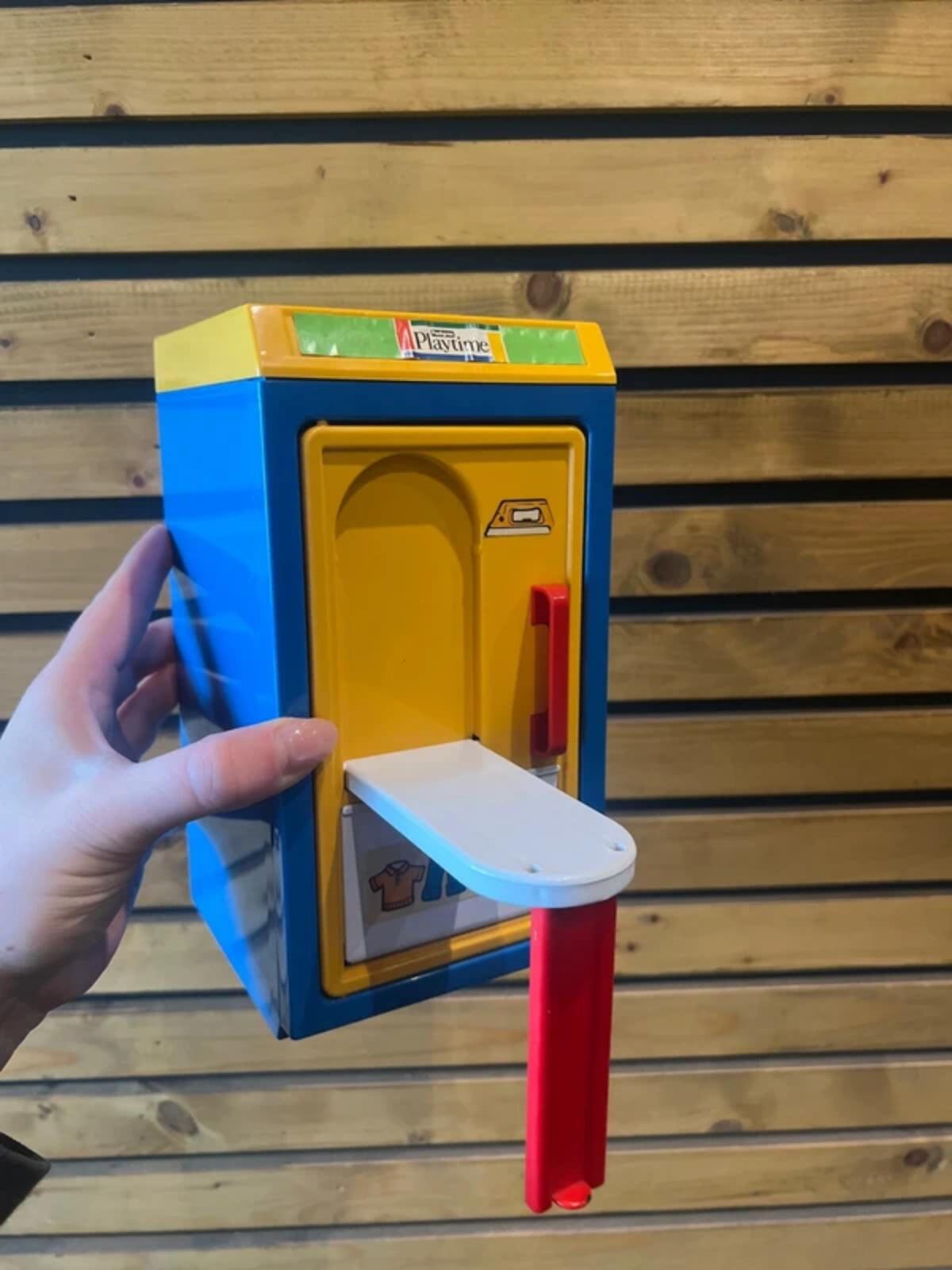 Vintage 1970s Pedigree Playtime Ironing Cupboard & Washing Machine Toy