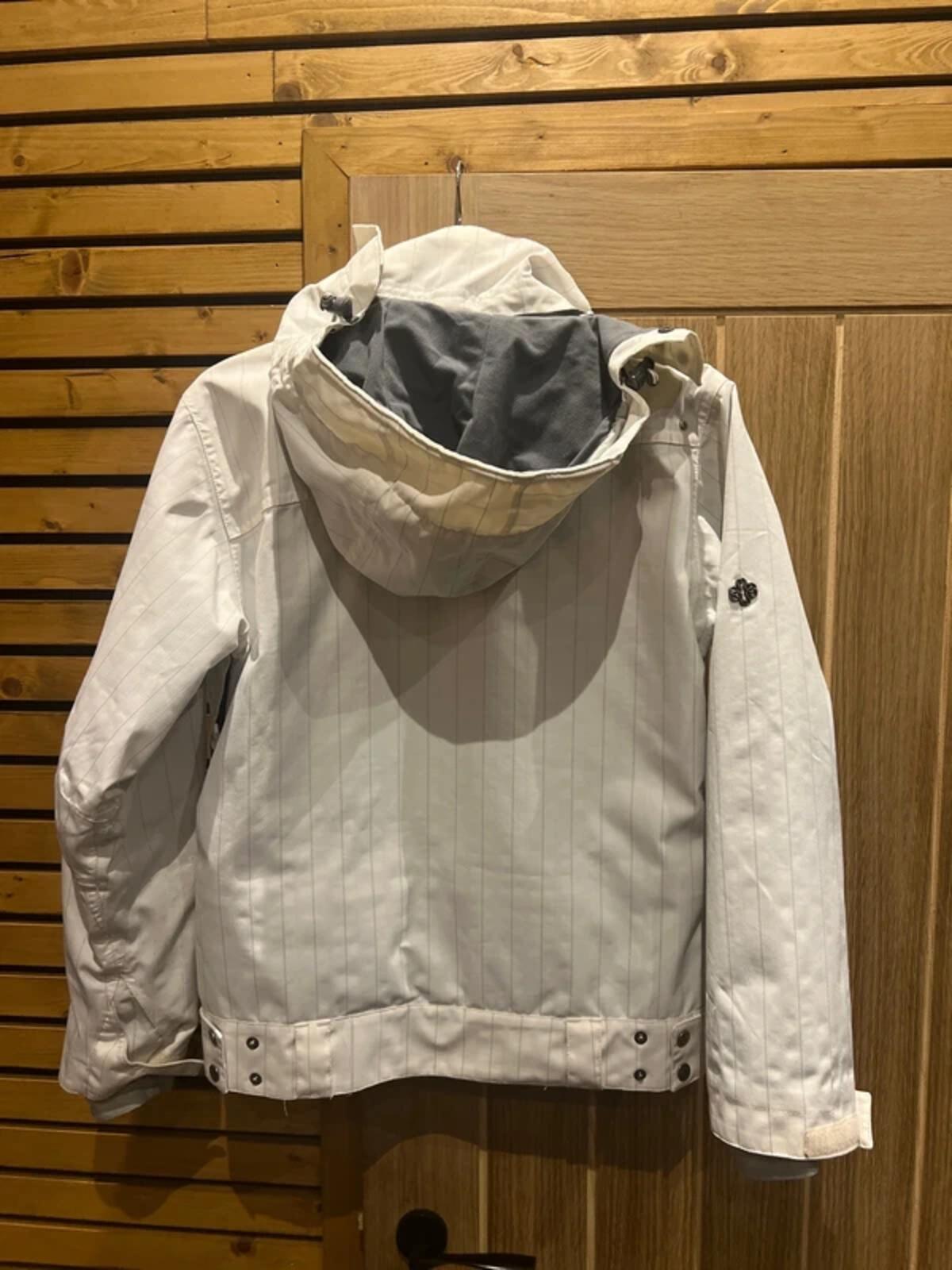 Surfanic Vintage White Striped Ski/Snowboard Jacket