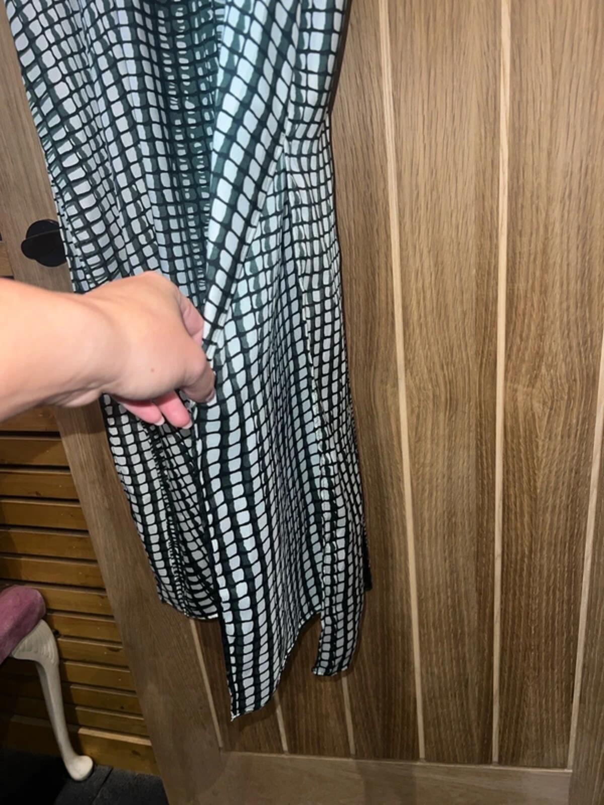Topshop Boutique Green Print Maxi Dress 14 NEW