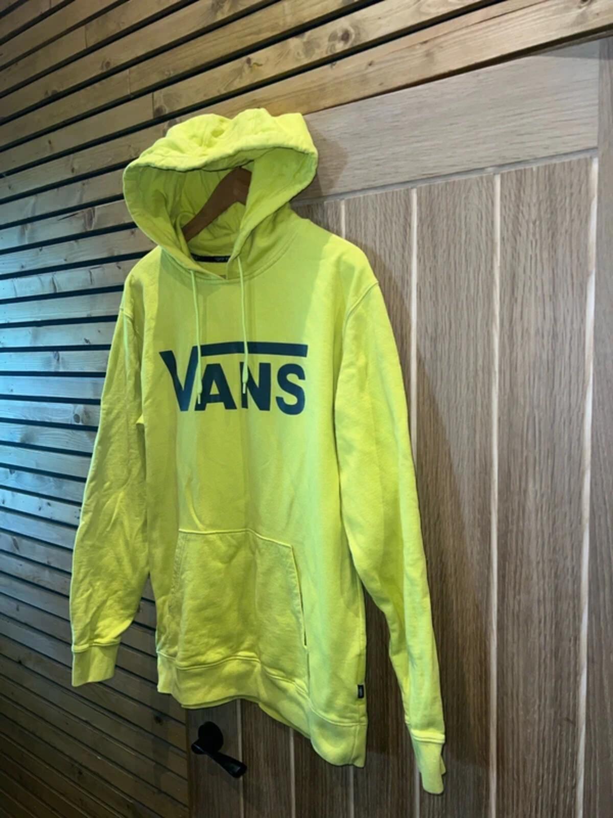 Vans Lime Green Logo Hoodie M