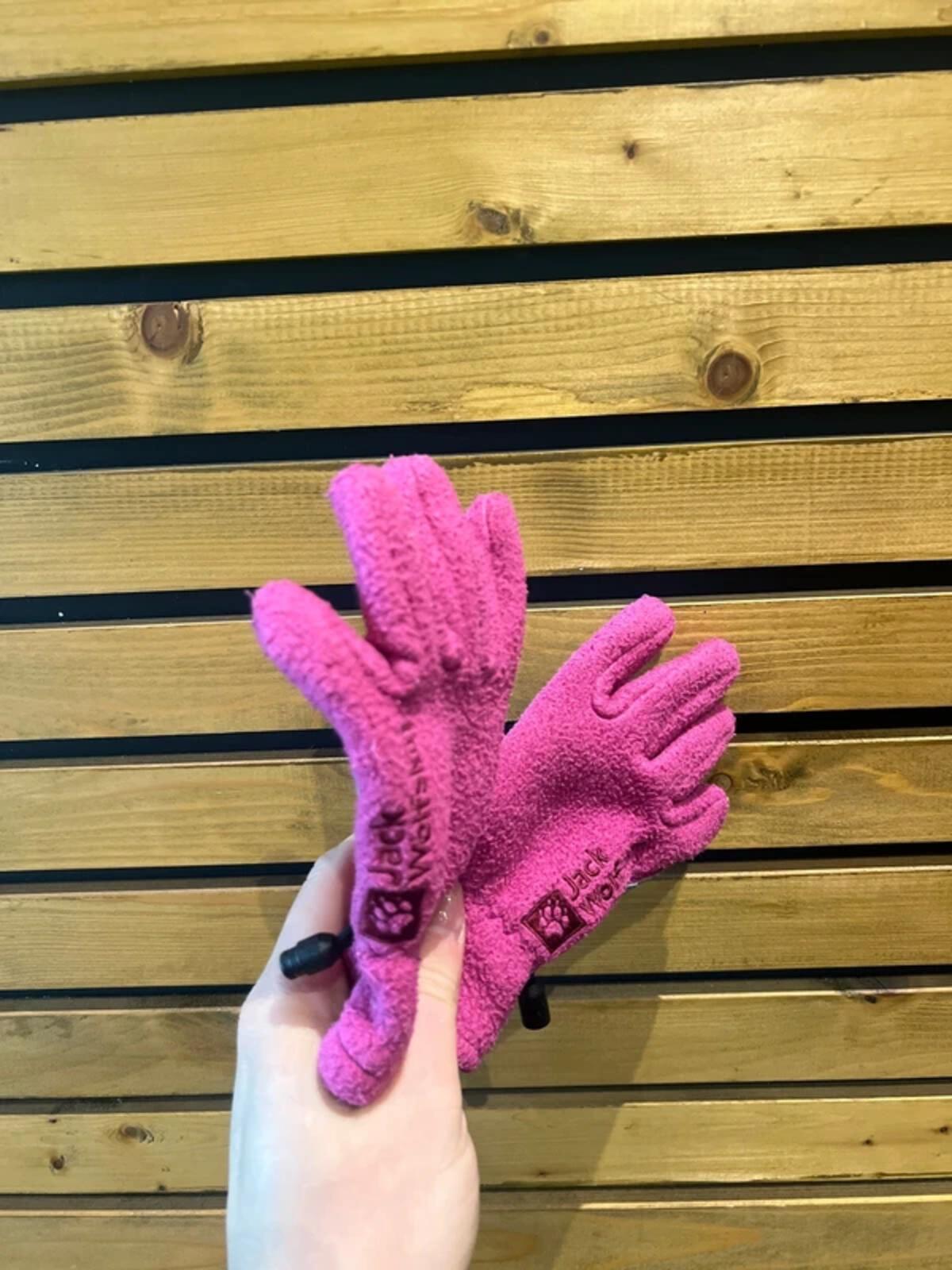 Jack Wolfskin Pink Fleece Gloves 5-6Y