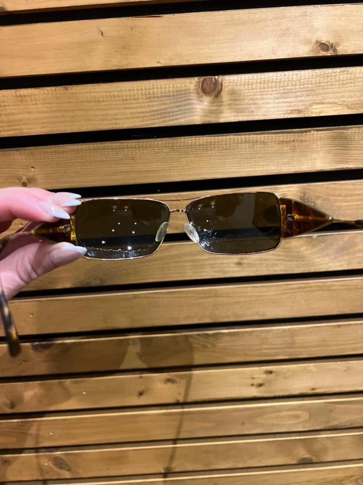 Prada Vintage SPR 55H Square Tortoise Sunglasses With Case