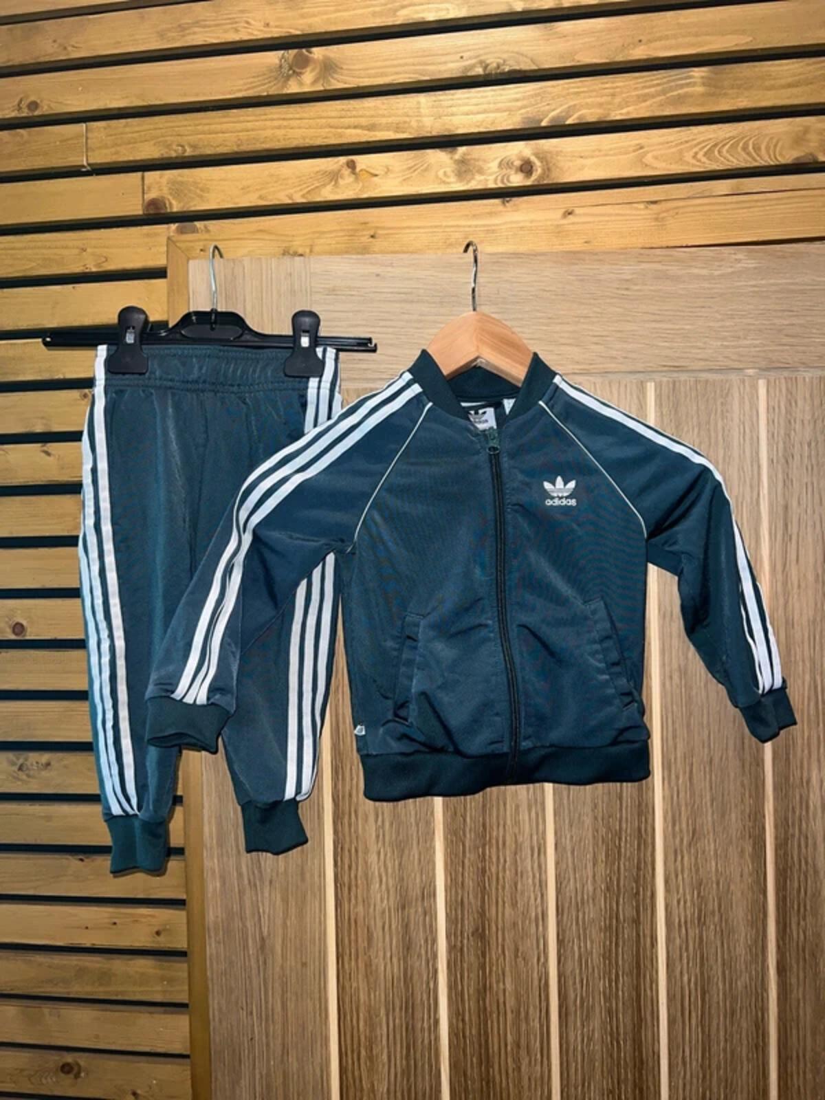 Adidas Originals Adicolour SST Dark Green Tracksuit 18-24m