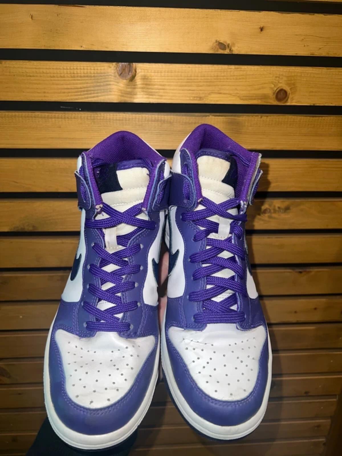 Nike Dunk High Electro Purple Trainers UK5