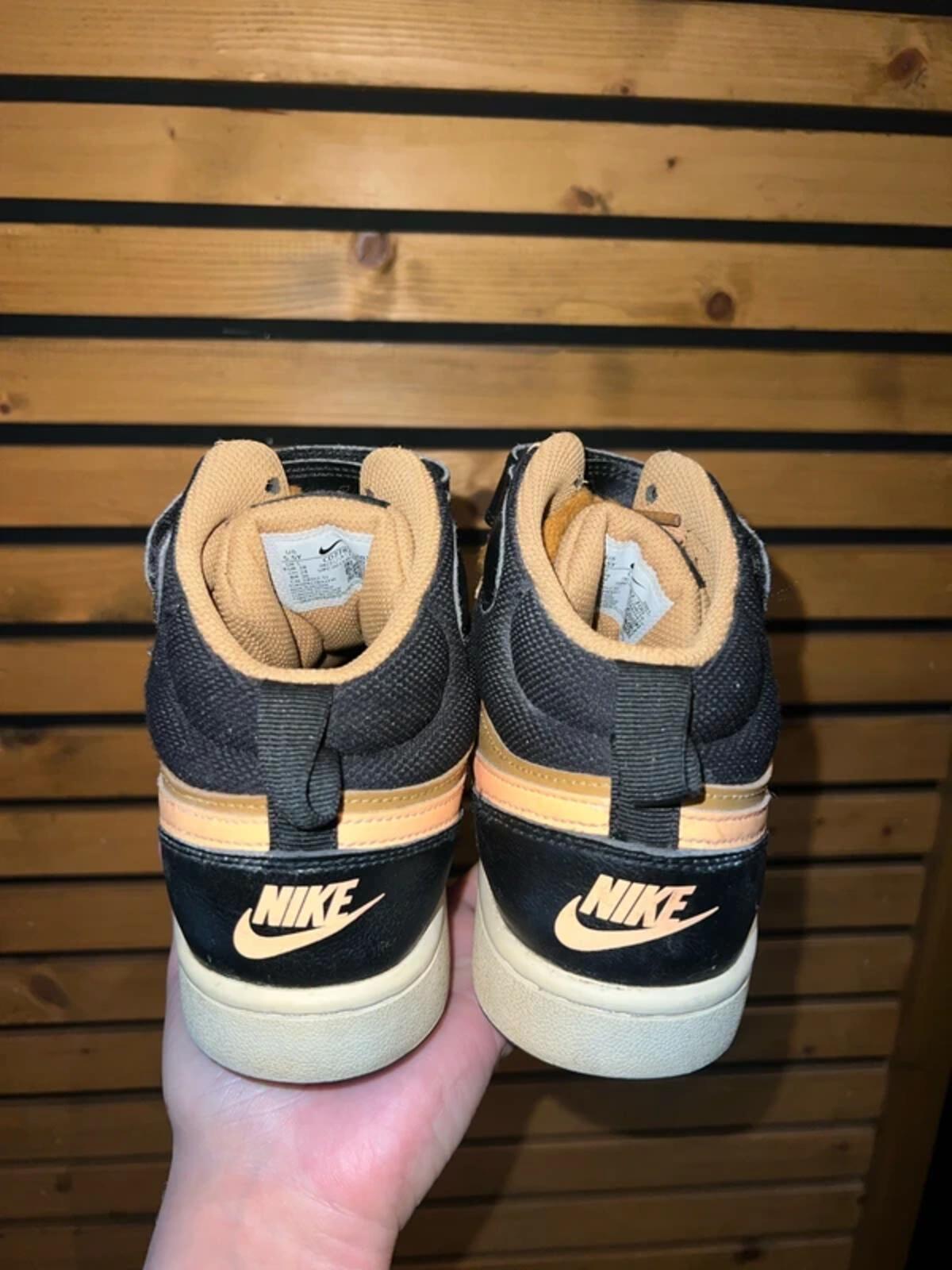 Nike Court Borough Mid 2 Mustard Trainers UK5