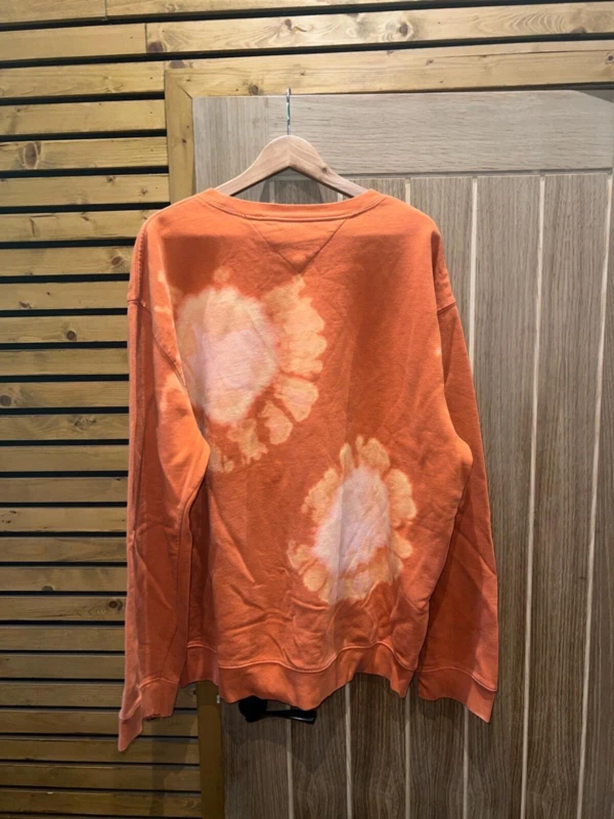 Tommy Hilfiger Orange Tie Dye Sunset Sweatshirt XXL