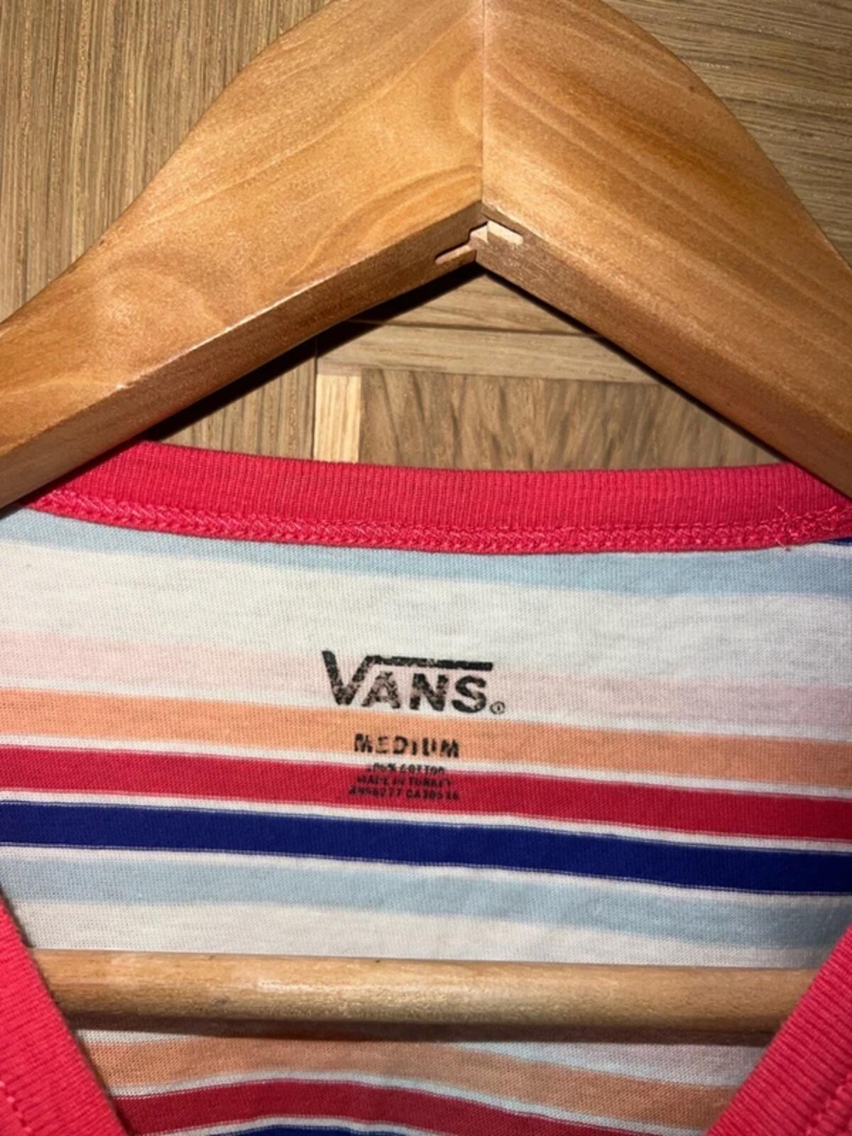 Vans Wazzy Cropped Striped T-Shirt M
