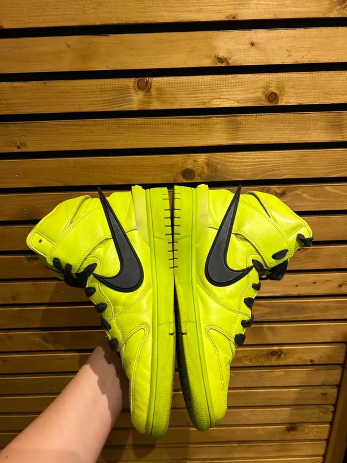 Nike Dunk High x Ambush Flash Lime Basketball Trainers UK7.5