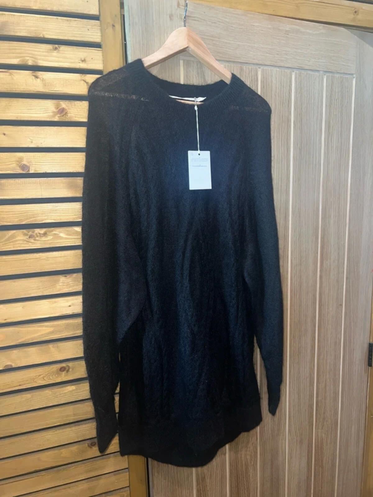 & Other Stories Black Knitted Jumper Dress M NEW