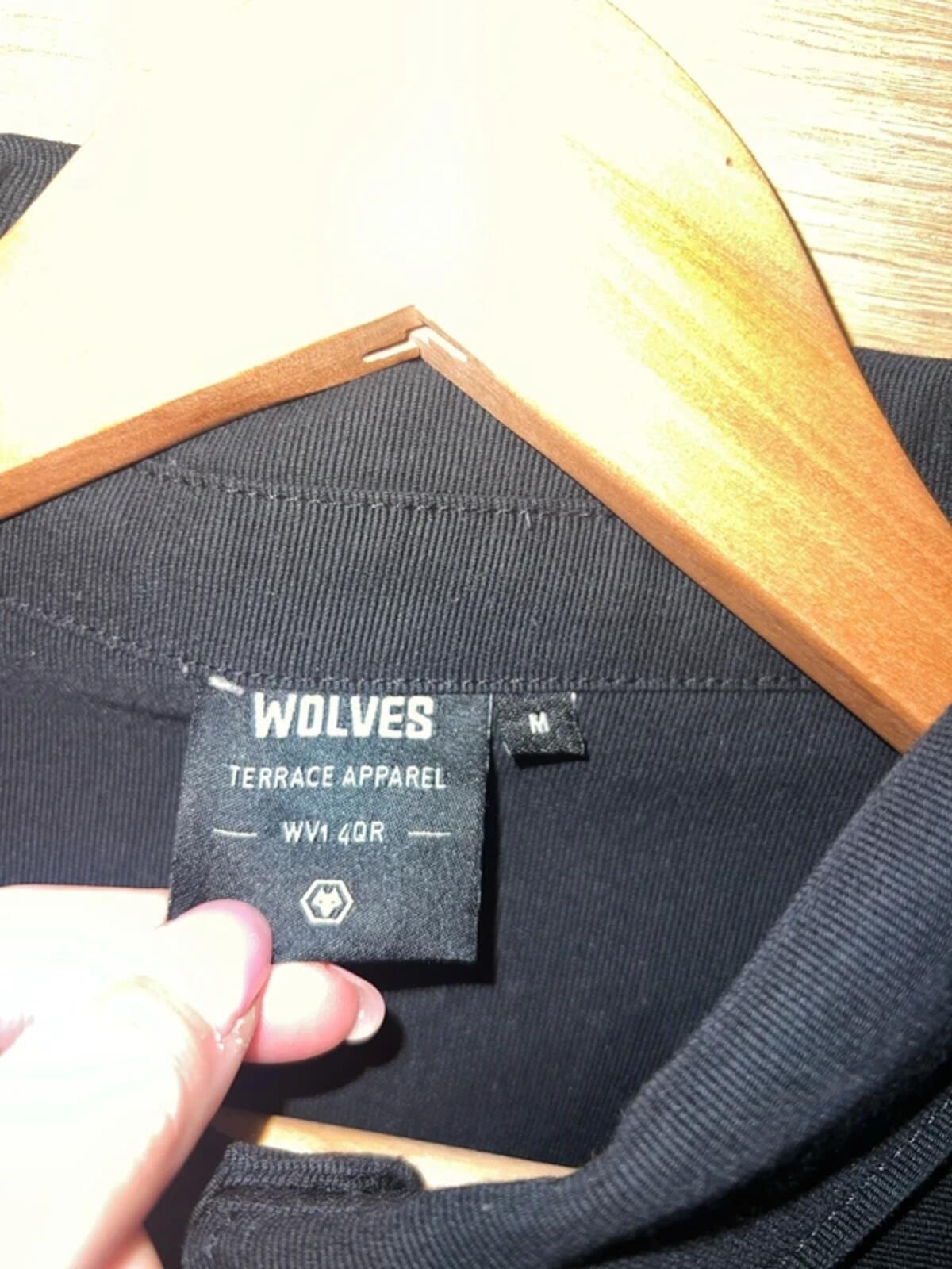Wolverhampton Wanderers FC Terrace Black Over Shirt M