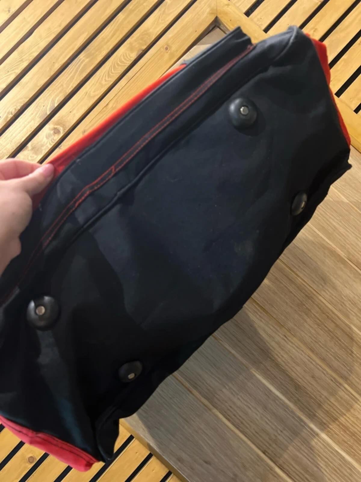 Gola Black Red Sports Gym Weekend Holdall Bag