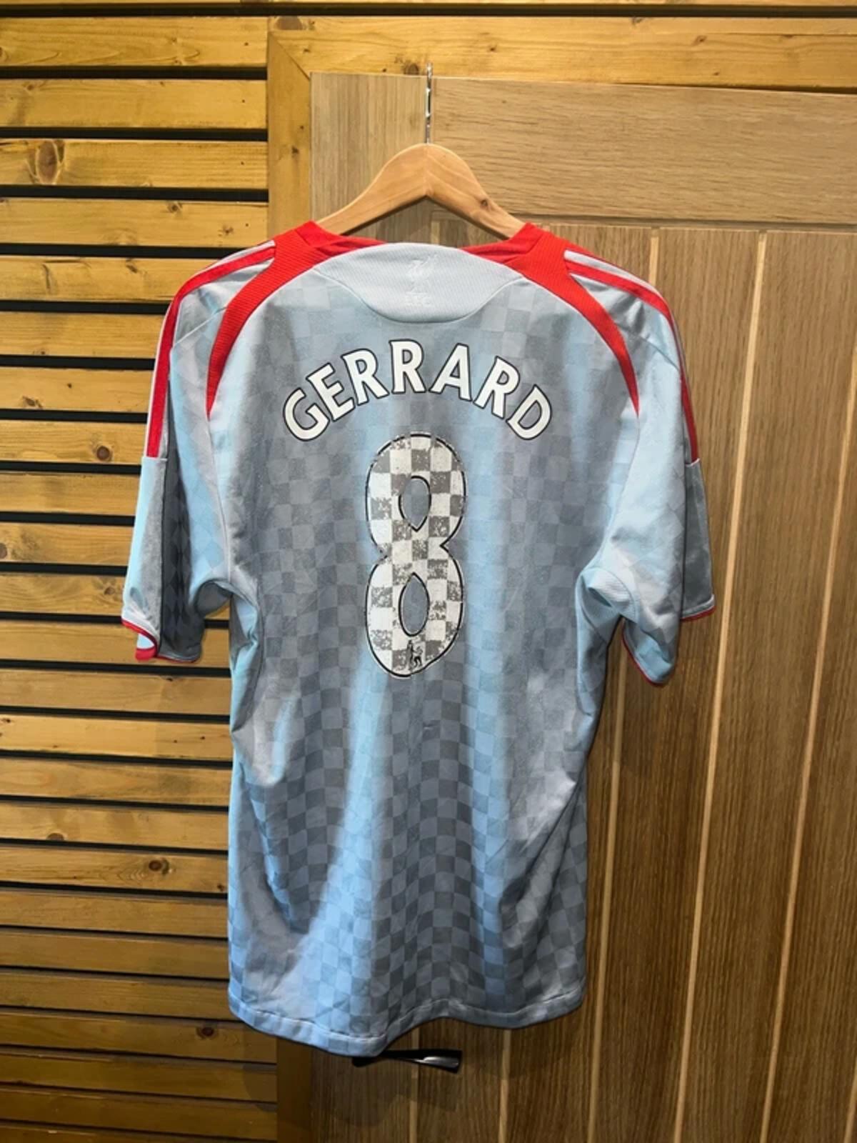 Vintage 2008/09 Liverpool FC Gerrard #8 Football Shirt L