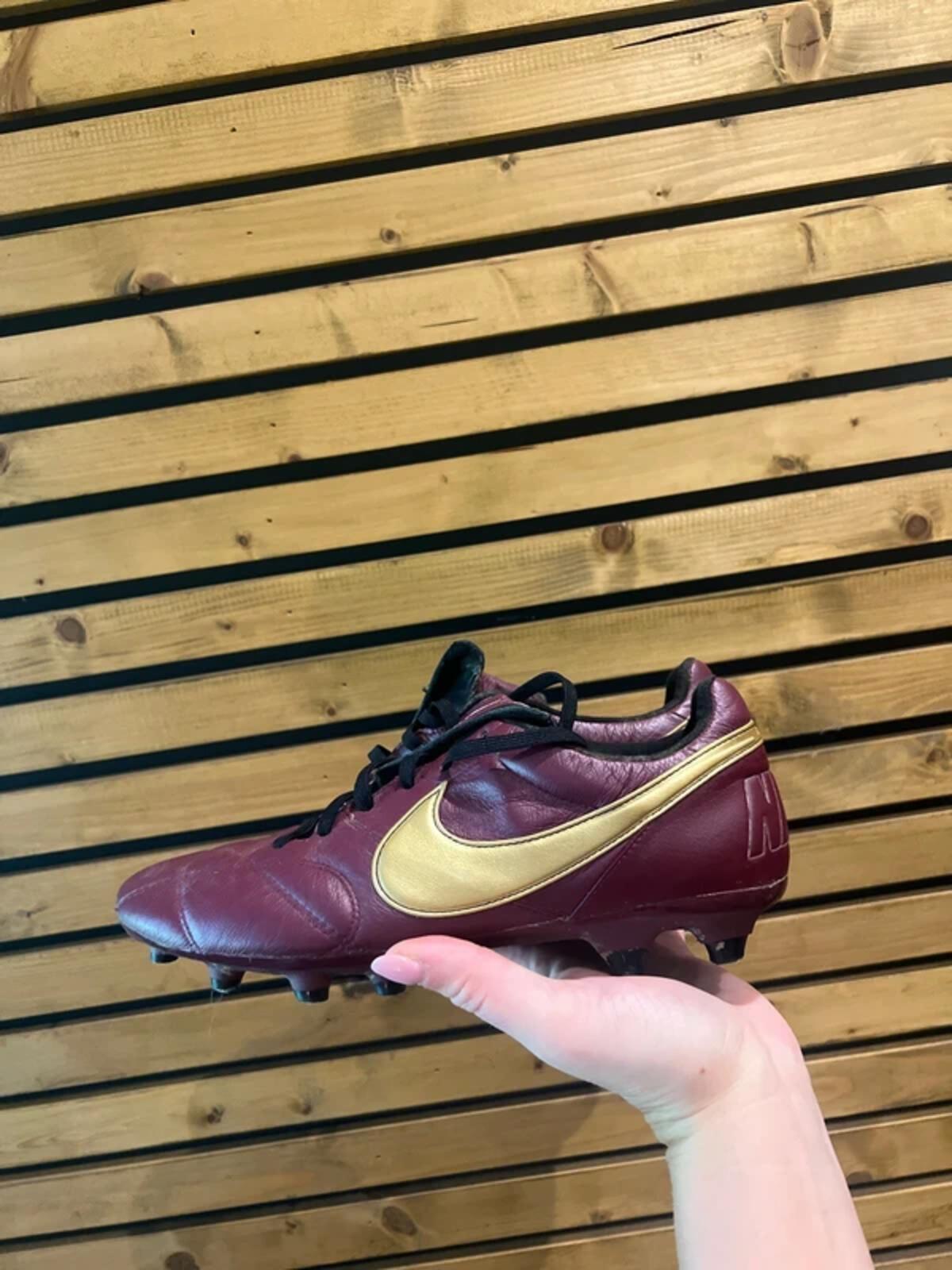 Nike The Premier II FG Leather Purple Football Boots UK7