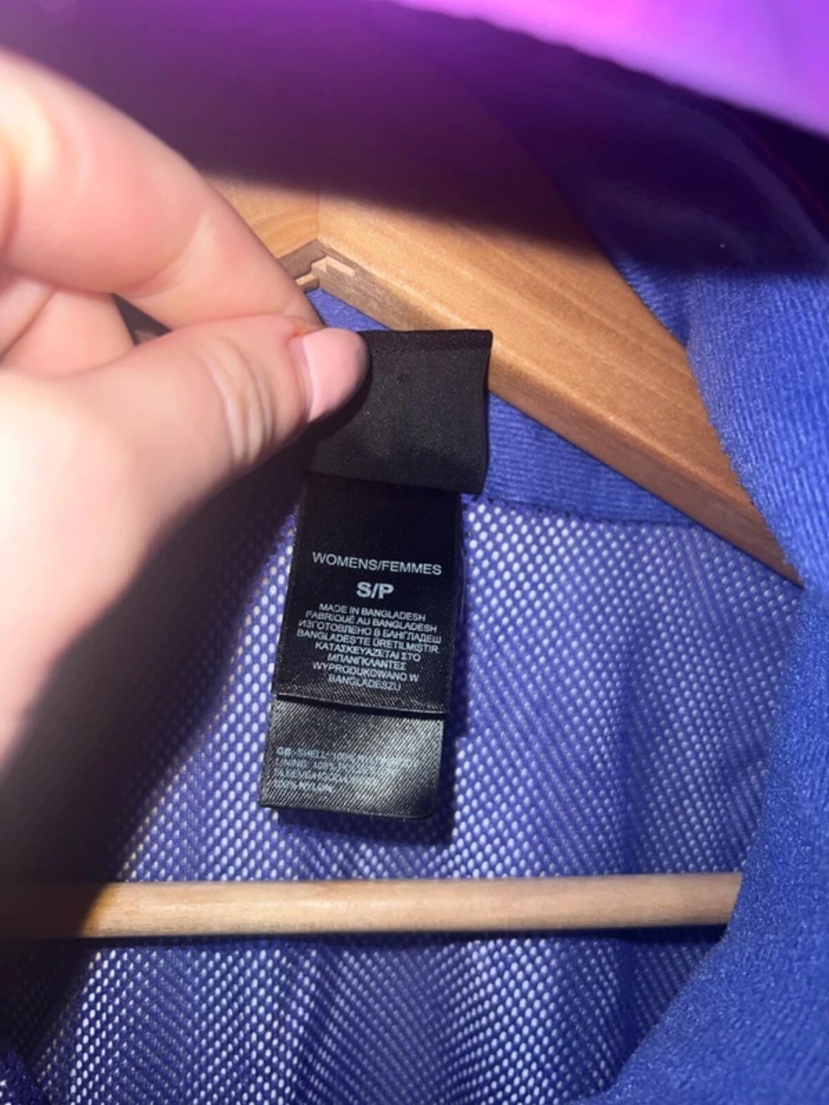 The North Face Purple Hooded Raincoat S