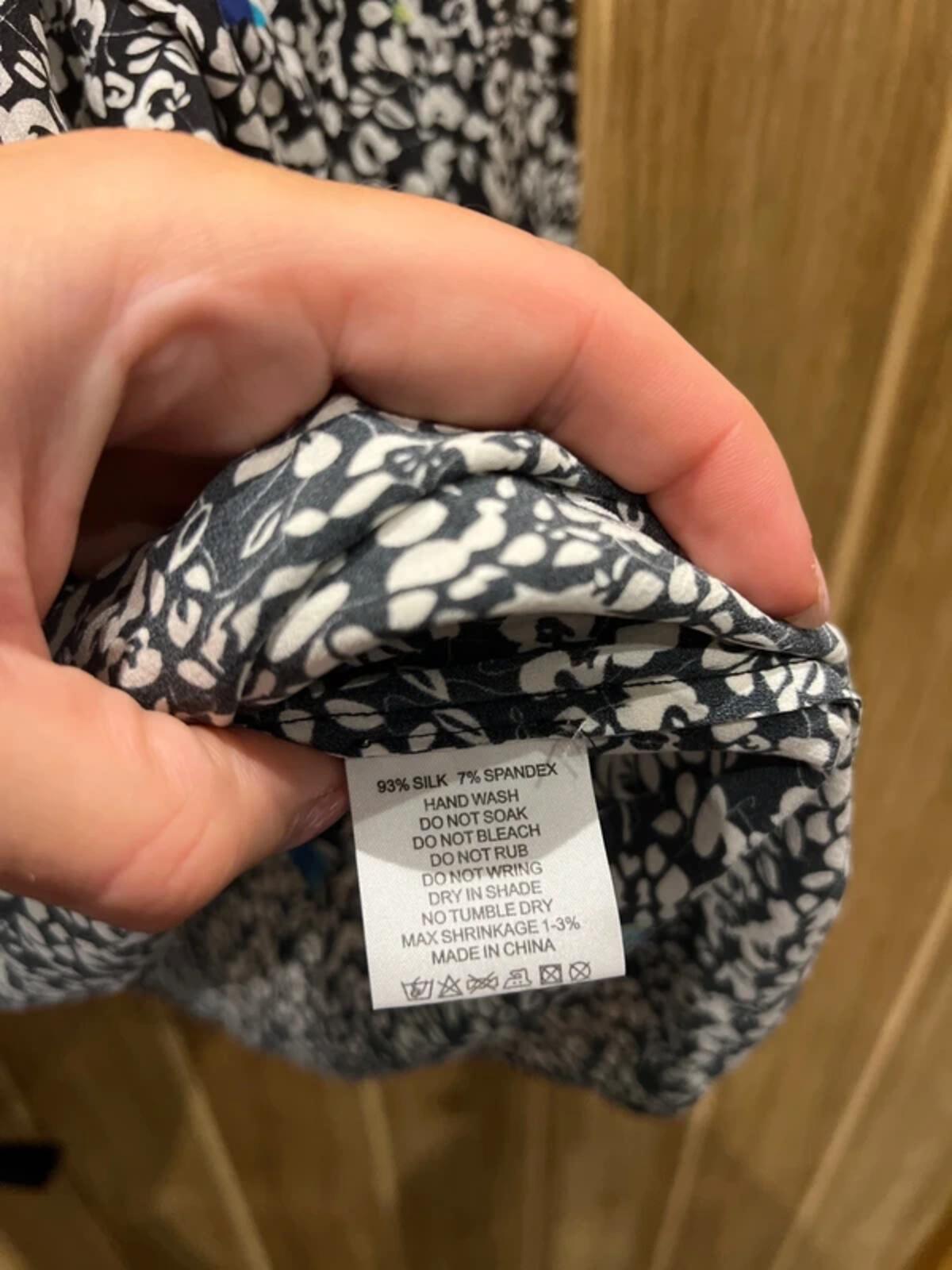Charlotte Sparre Silk Floral Blouse M