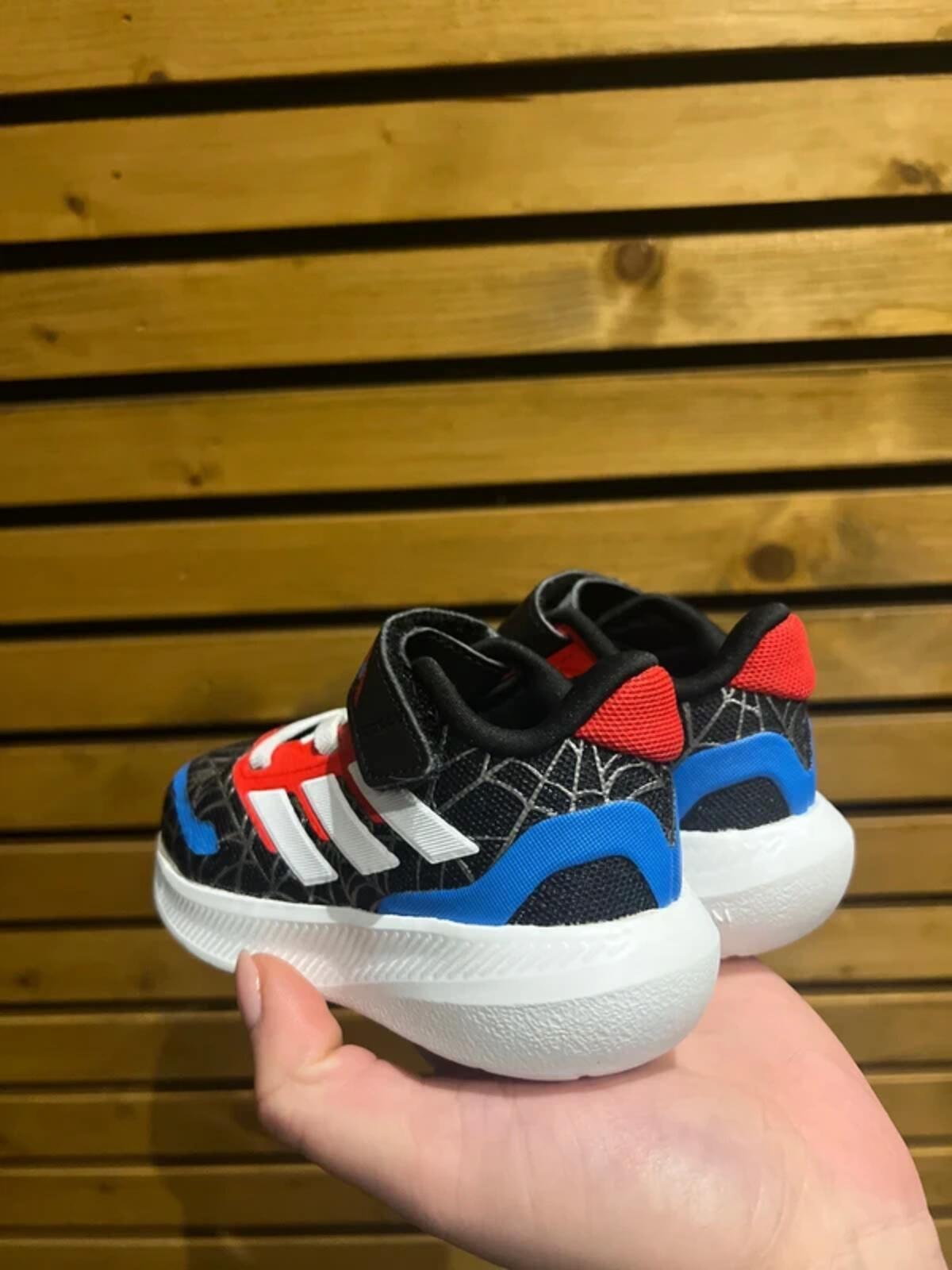 Adidas x Marvel Spiderman Black Web Trainers UK5K