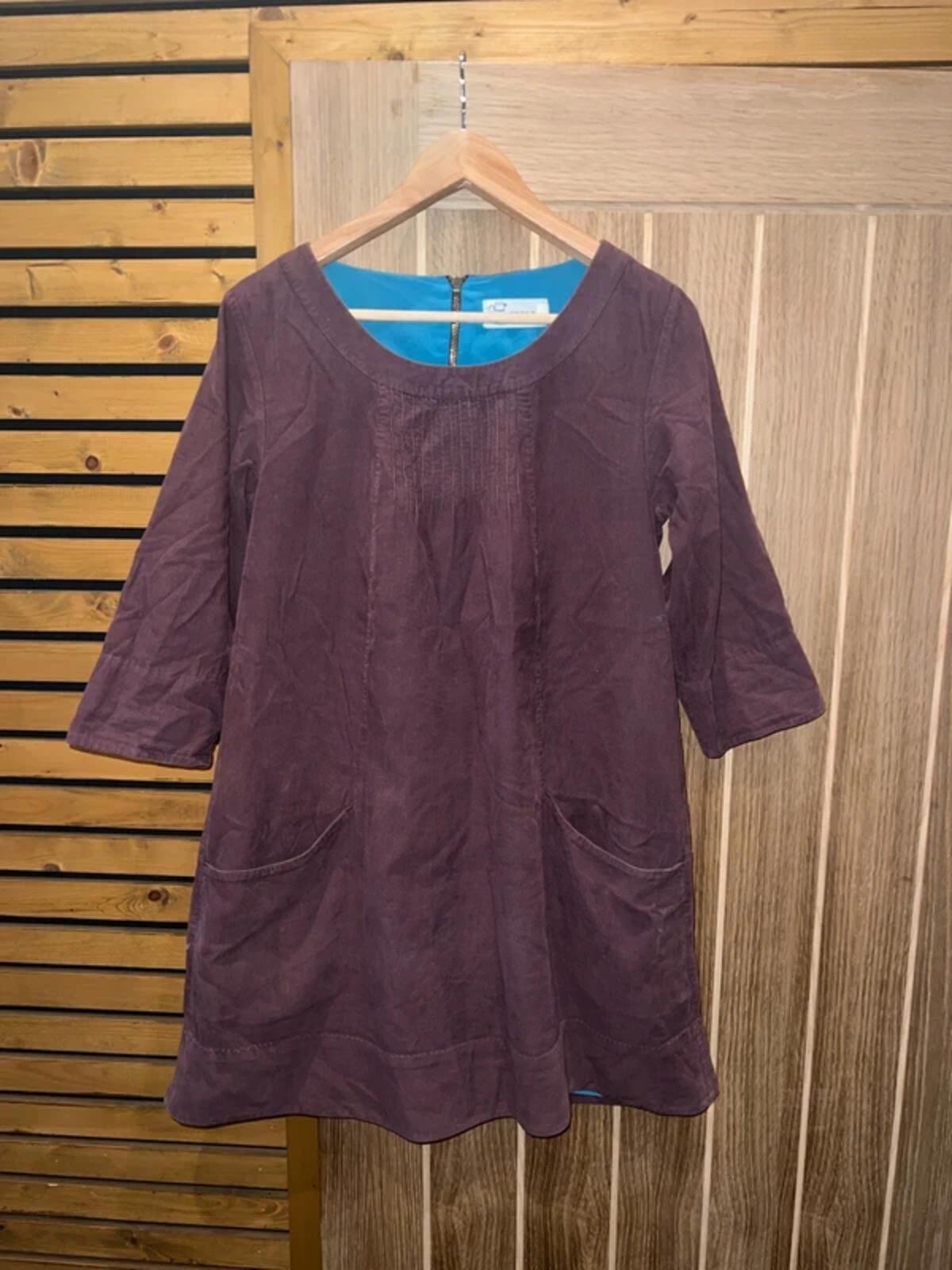 Seasalt Needlecord Kittiwake Half Sleeve Mini Dress 12