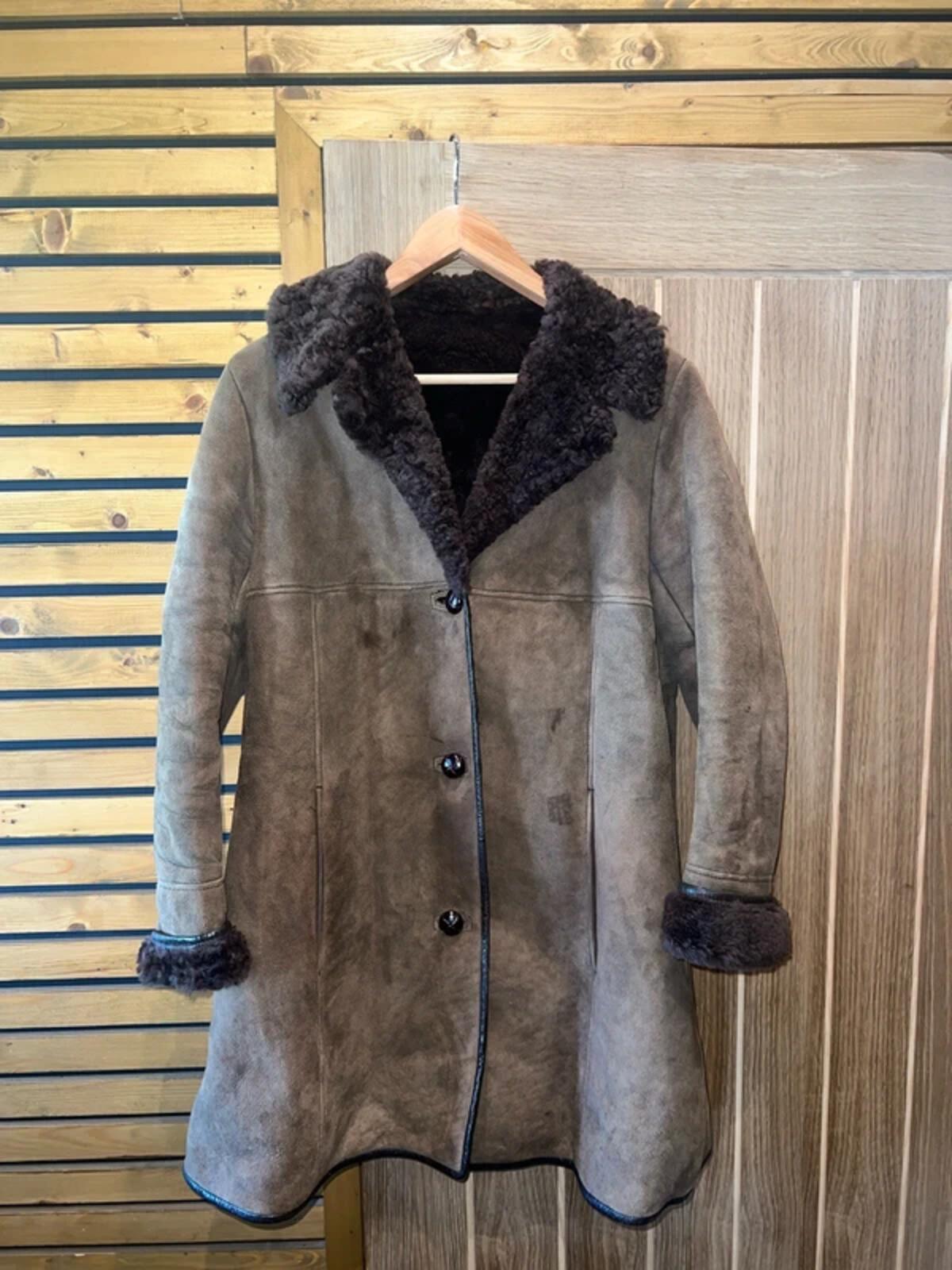 Vintage EWM Brown Sheepskin Jacket M