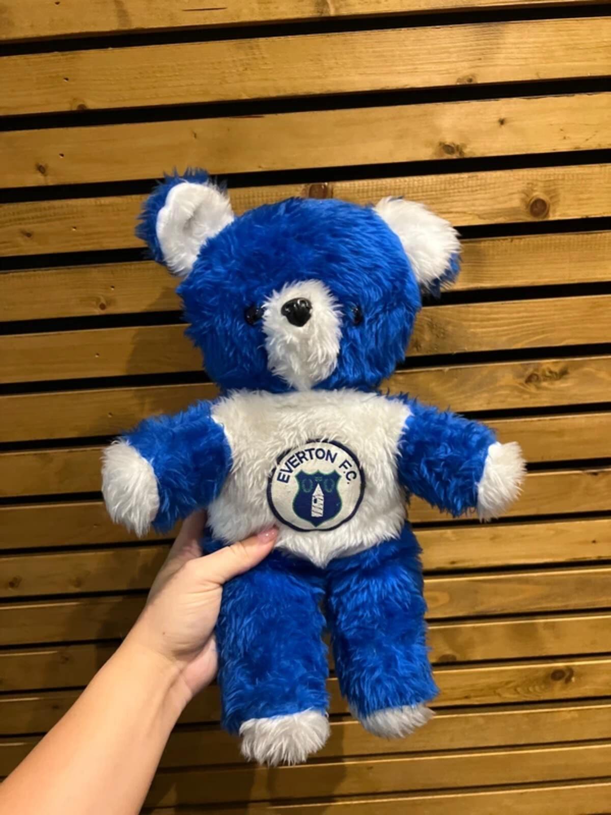 Vintage Everton FC Football Plush Teddy Bear Mascot