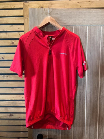 Muddyfox Cycling 1/4 Zip Red Top XL