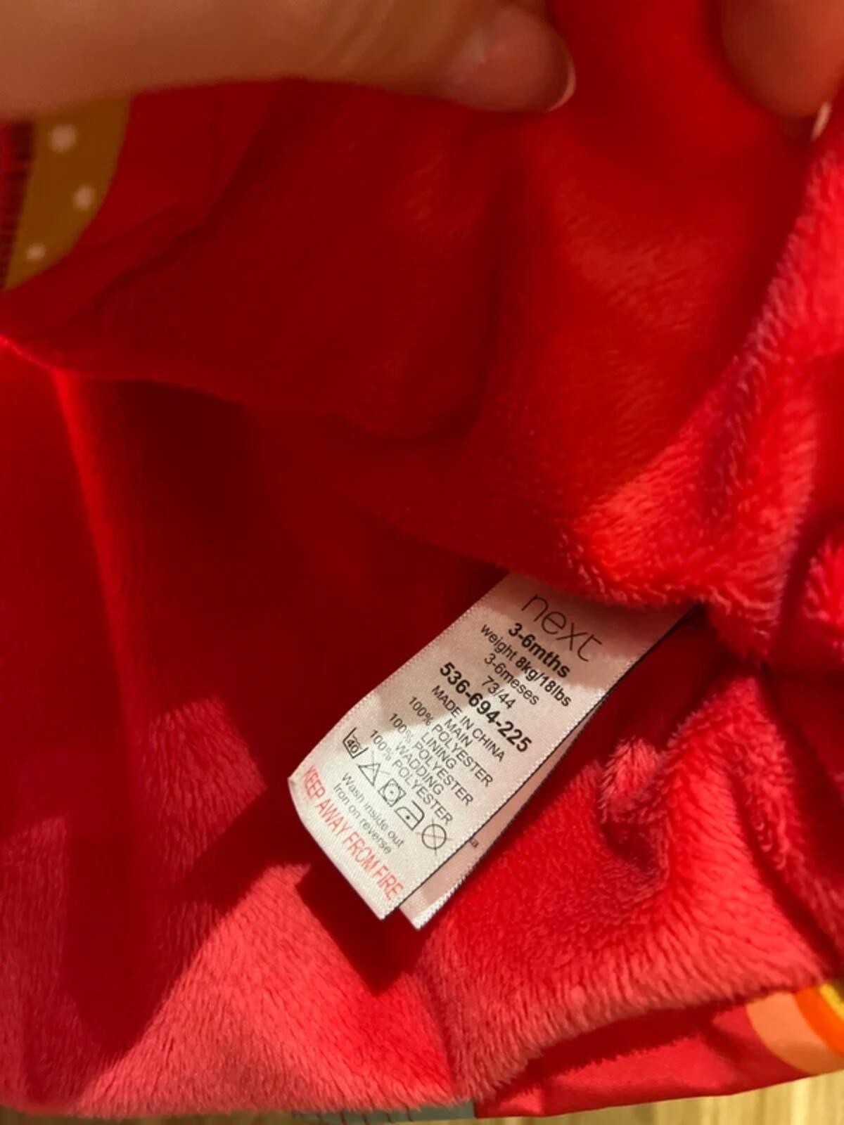 NEXT Baby Pink Hooded Jacket Coat 3-6m