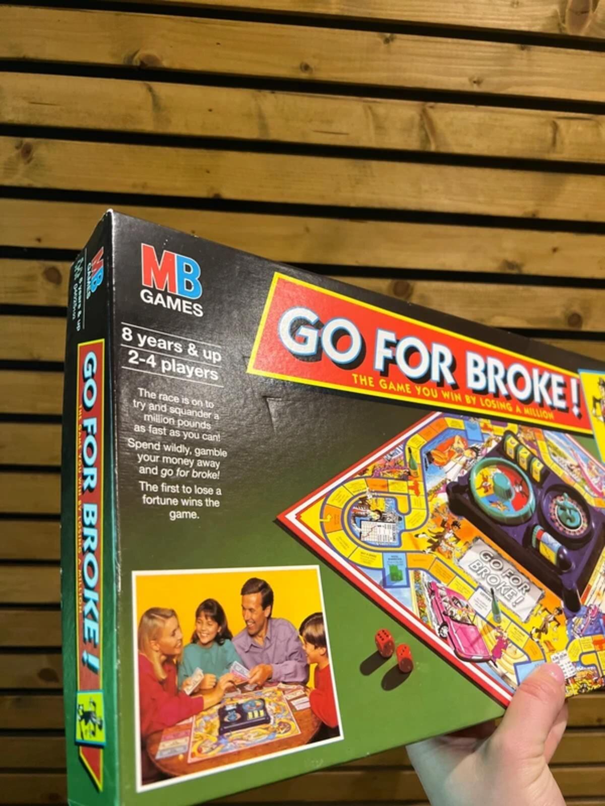 Vintage 1993 Go For Broke Board Game