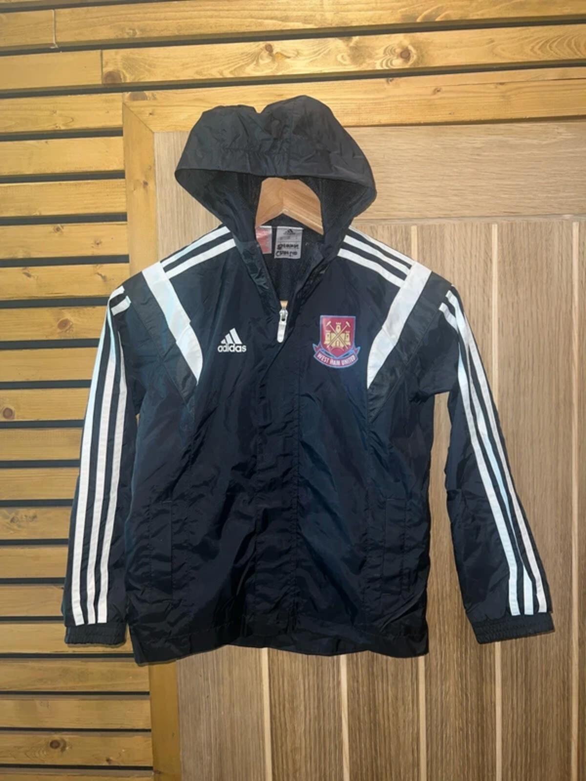 Vintage 2014 West Ham United FC Adidas Hooded Jacket S