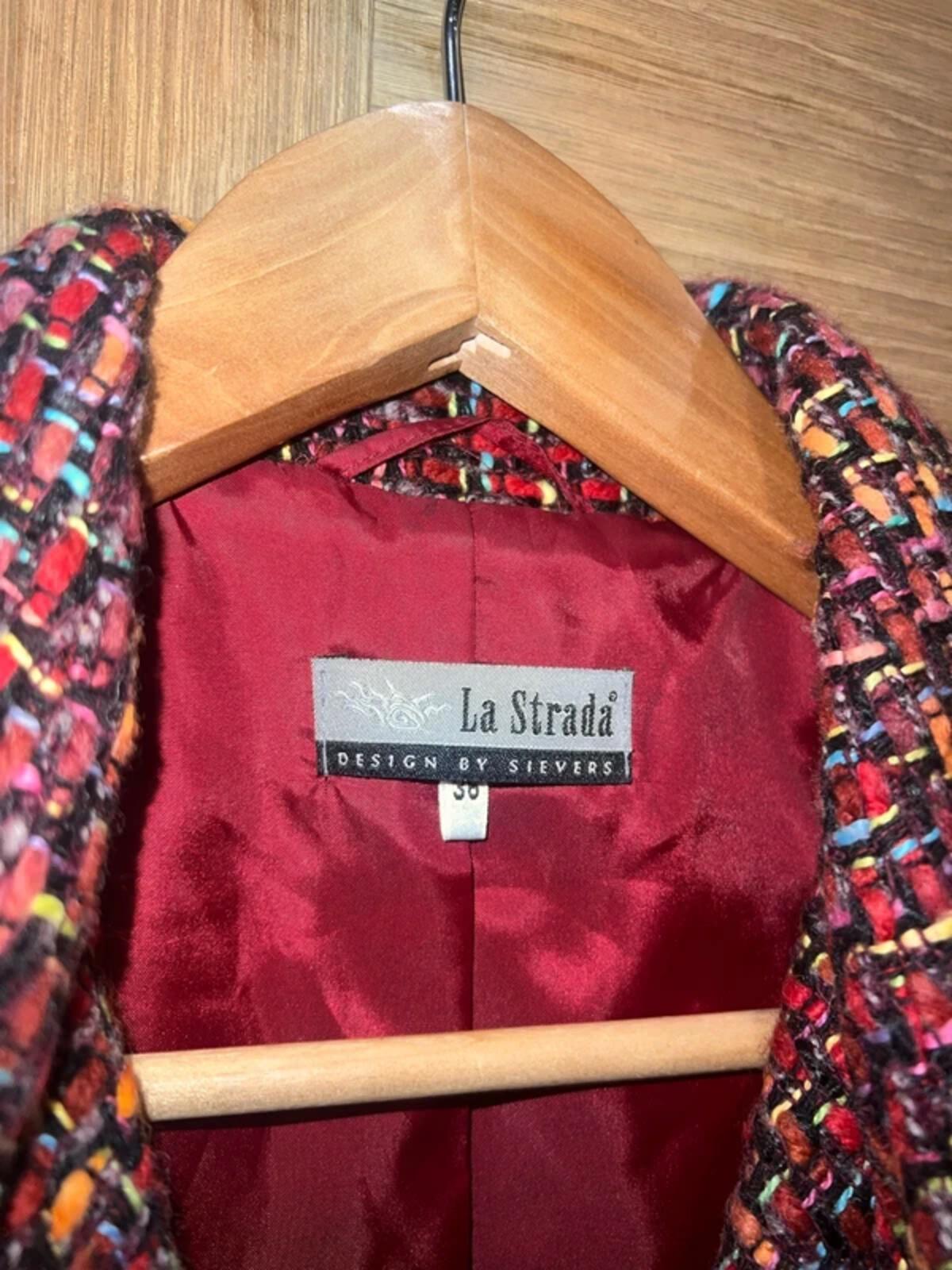 La Strada Vintage Wool Blazer Jacket 36