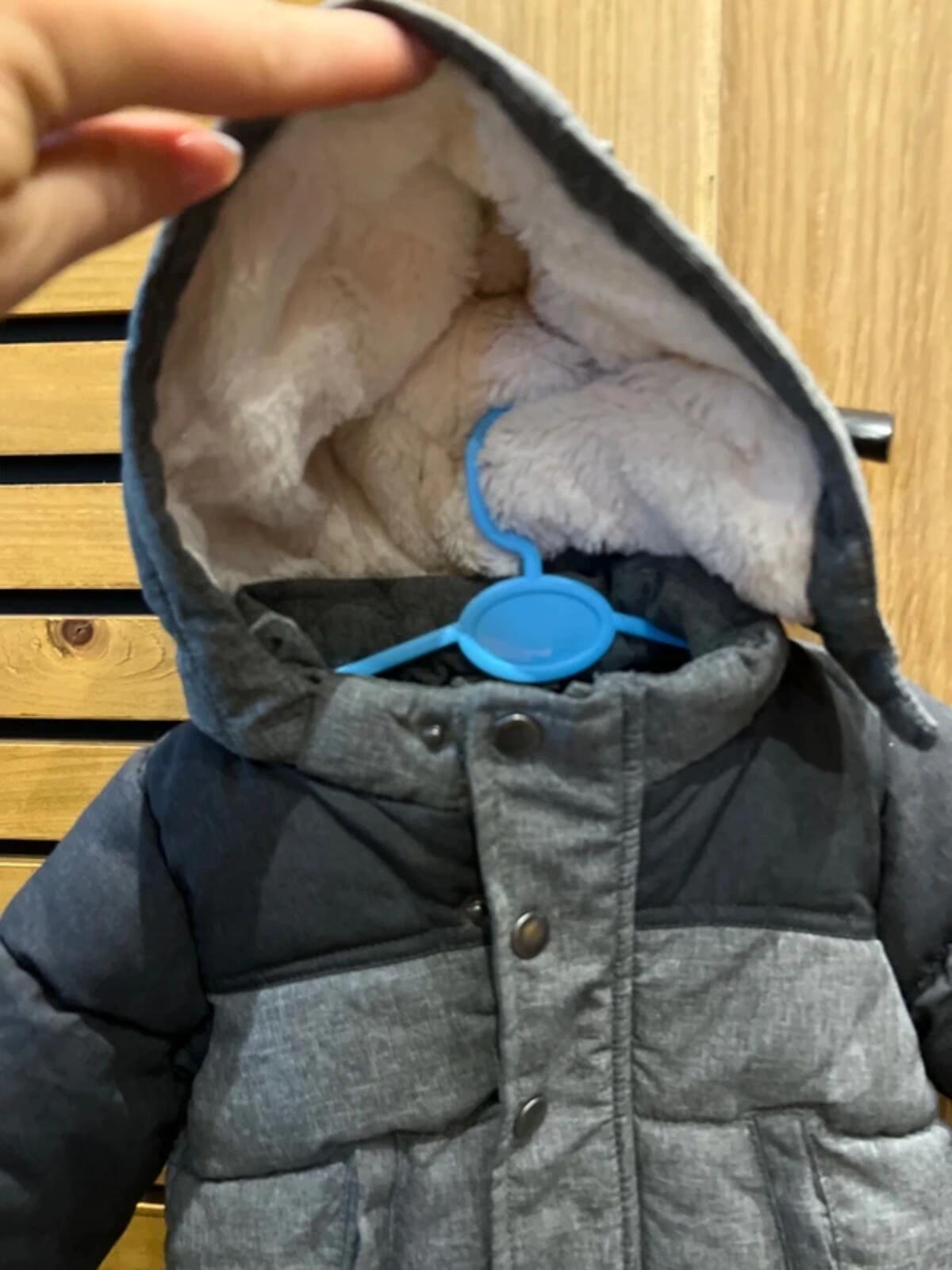 H&M Baby Grey Puffer Jacket 4-6m