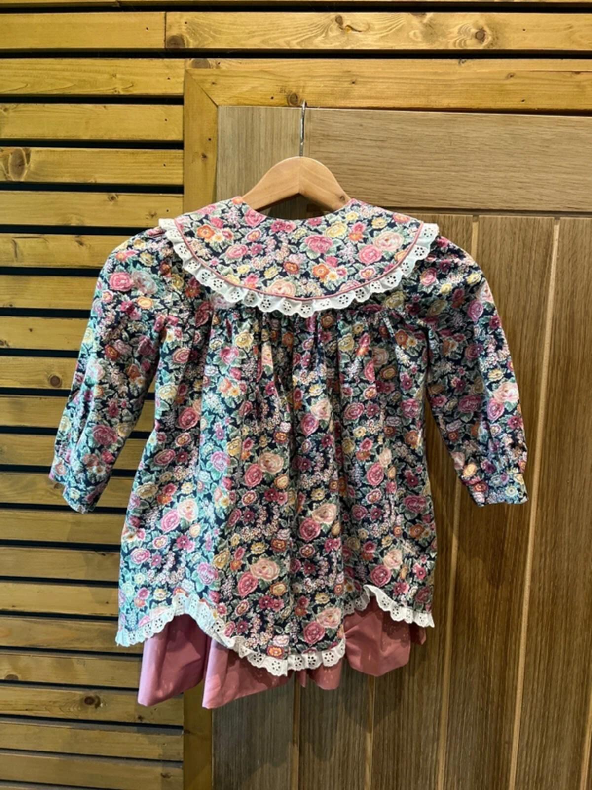 Ninalisa Vintage Floral Pink Dress 3-4Y
