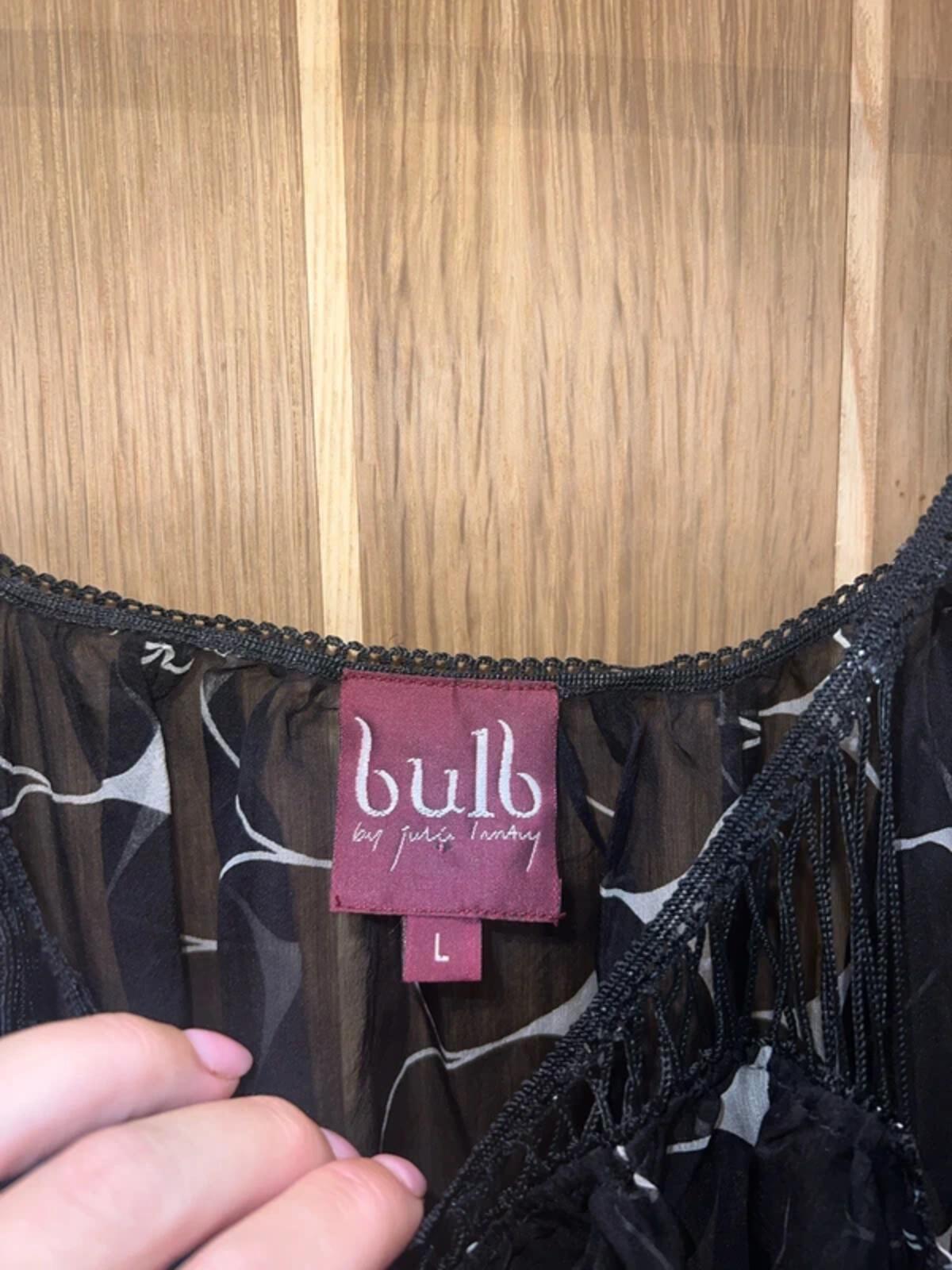 Bulb By Julie Lantry Designer Silk Babydoll Night Dress Lingerie L