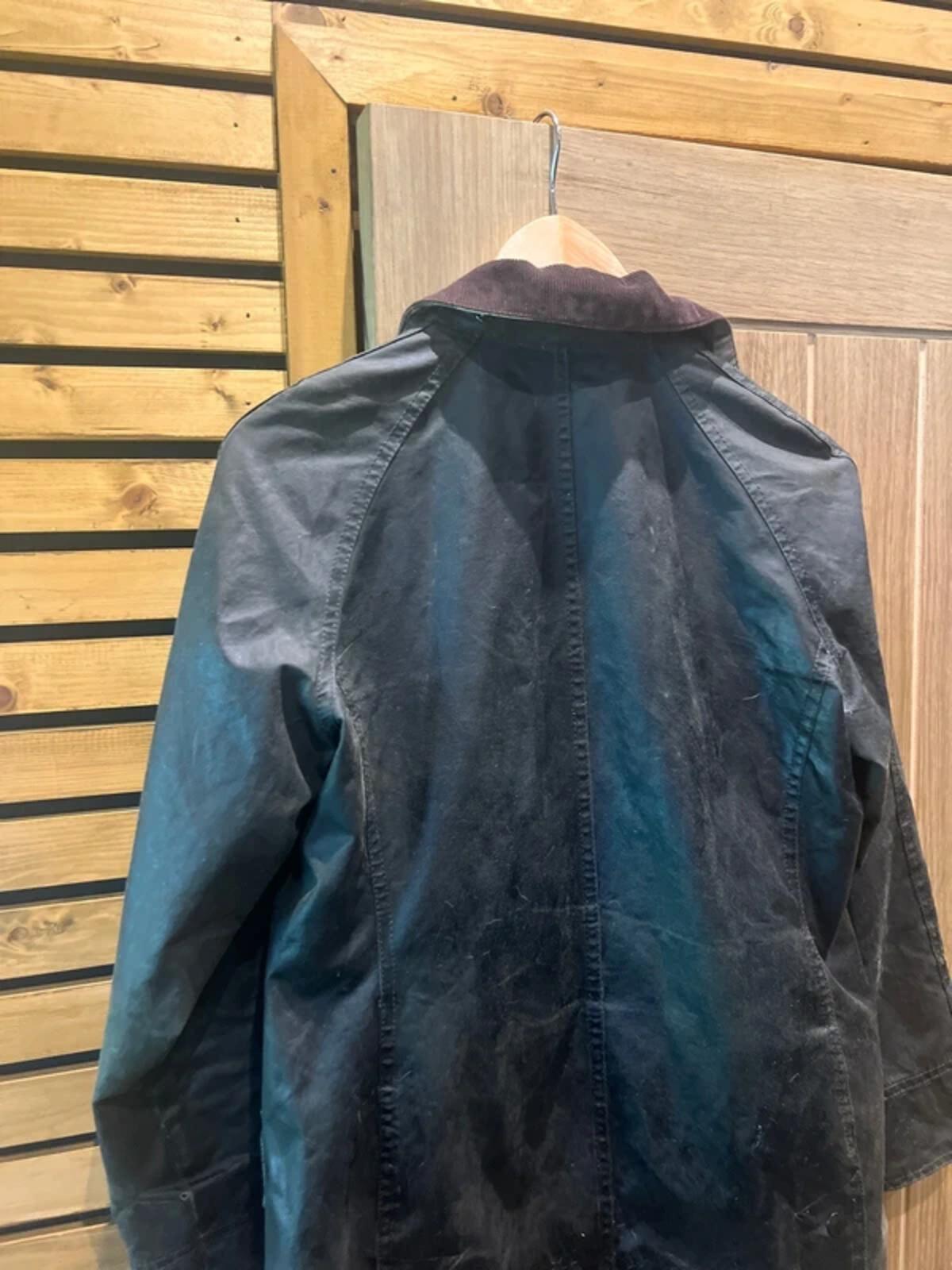 Barbour Beadnell Olive Green Wax Jacket 8