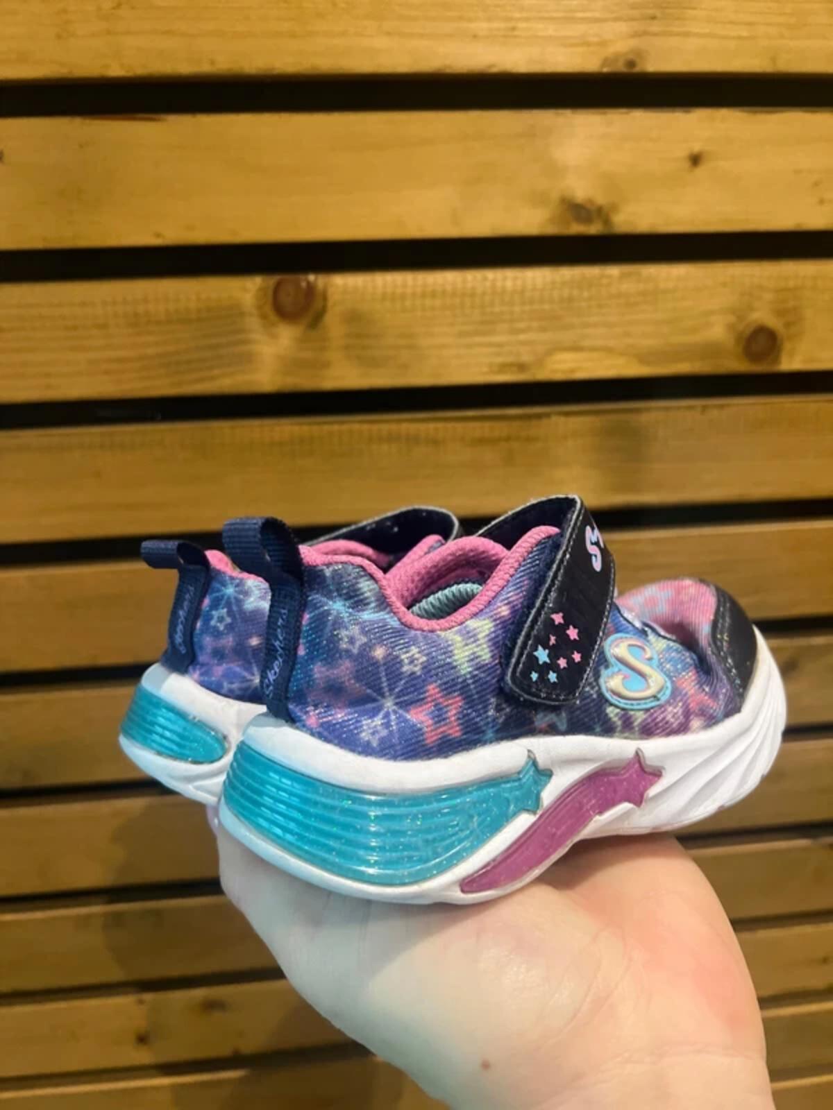 Skechers S Lights Galaxy Light Up Trainers UK5