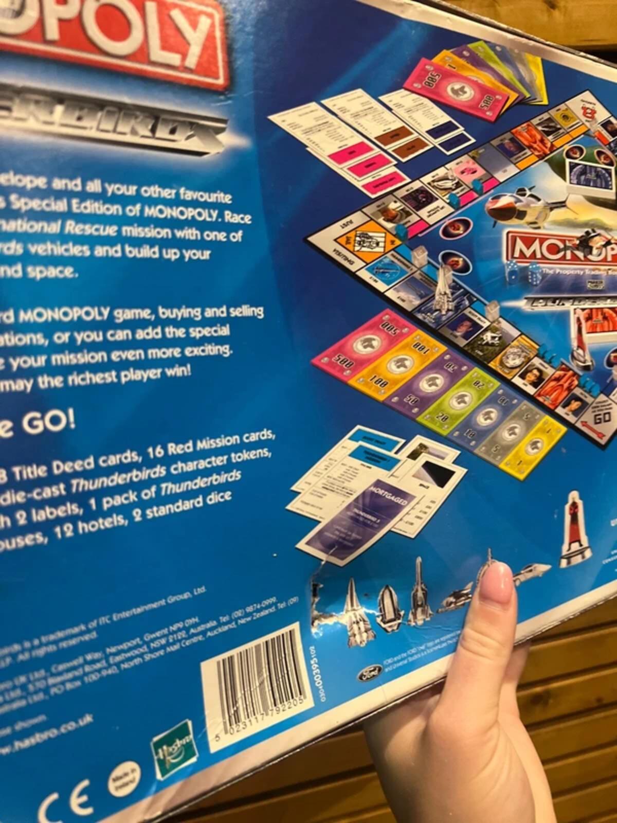 Monopoly Thunderbirds Vintage 2004 Board Game Special Edition