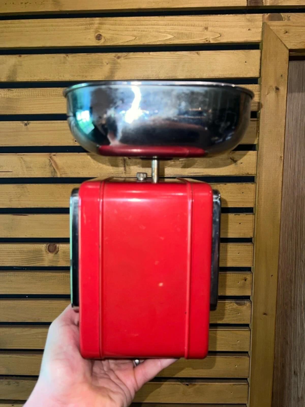 Vintage 1990s Wesco Dual Function Kitchen Clock Scales