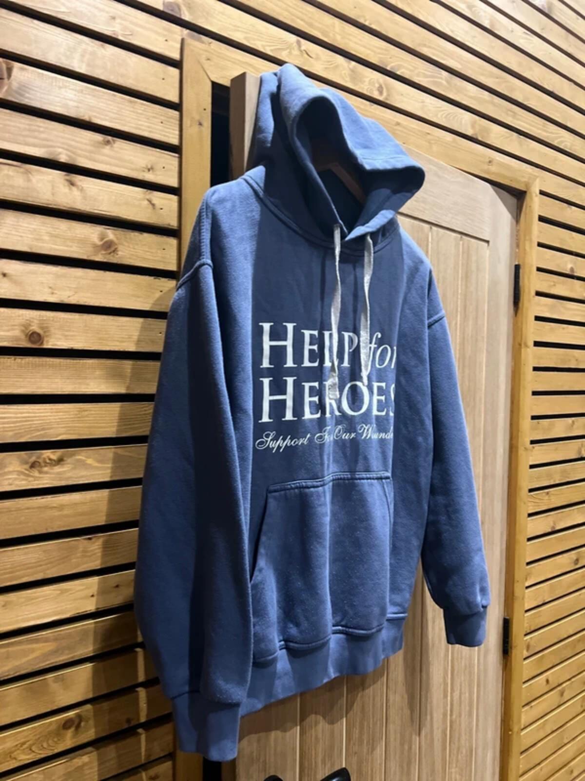 Help For Heroes Powder Blue Hoodie S