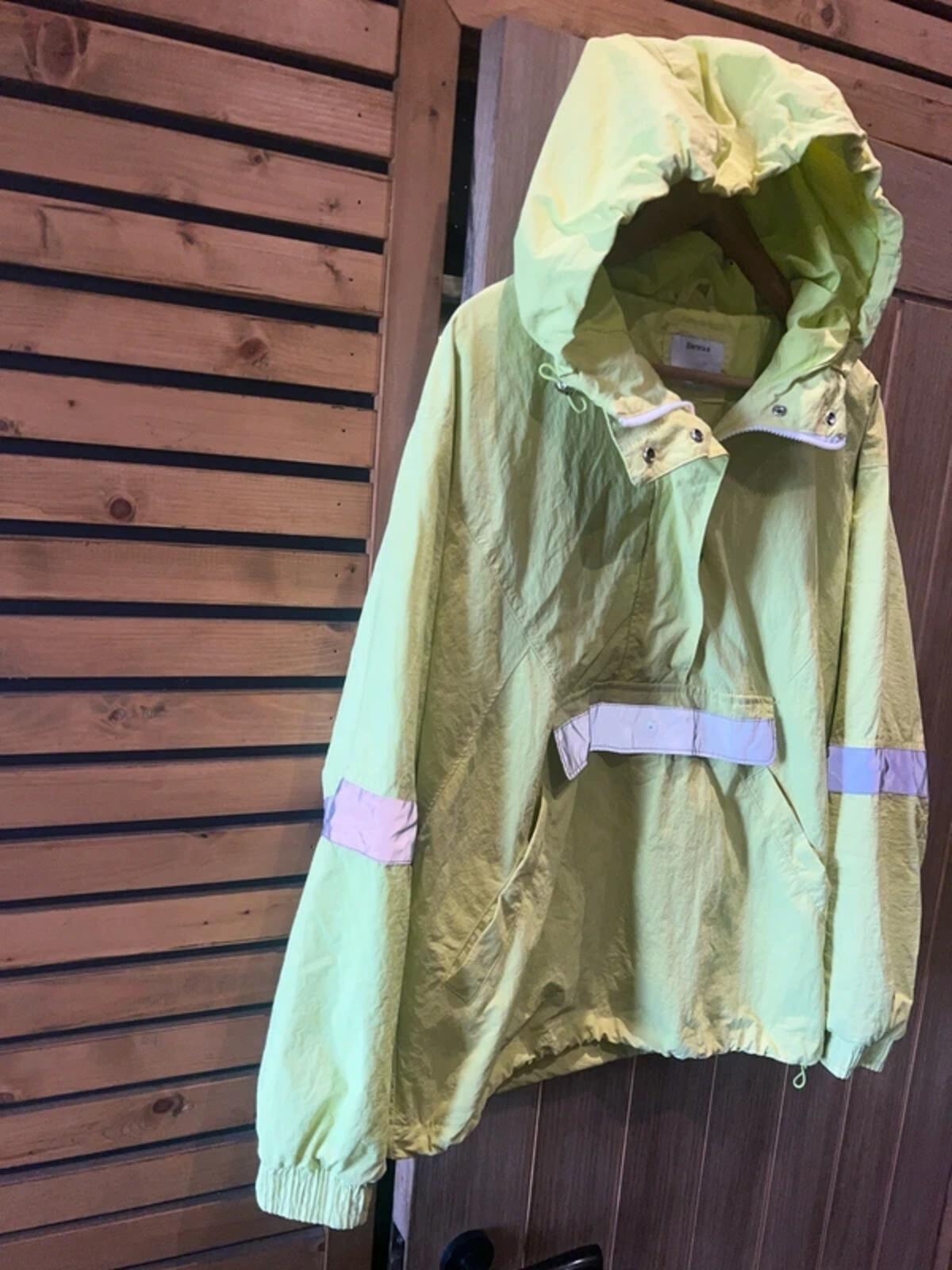 Berksha Hi Vis Waterproof Half Zip Yellow Jacket M