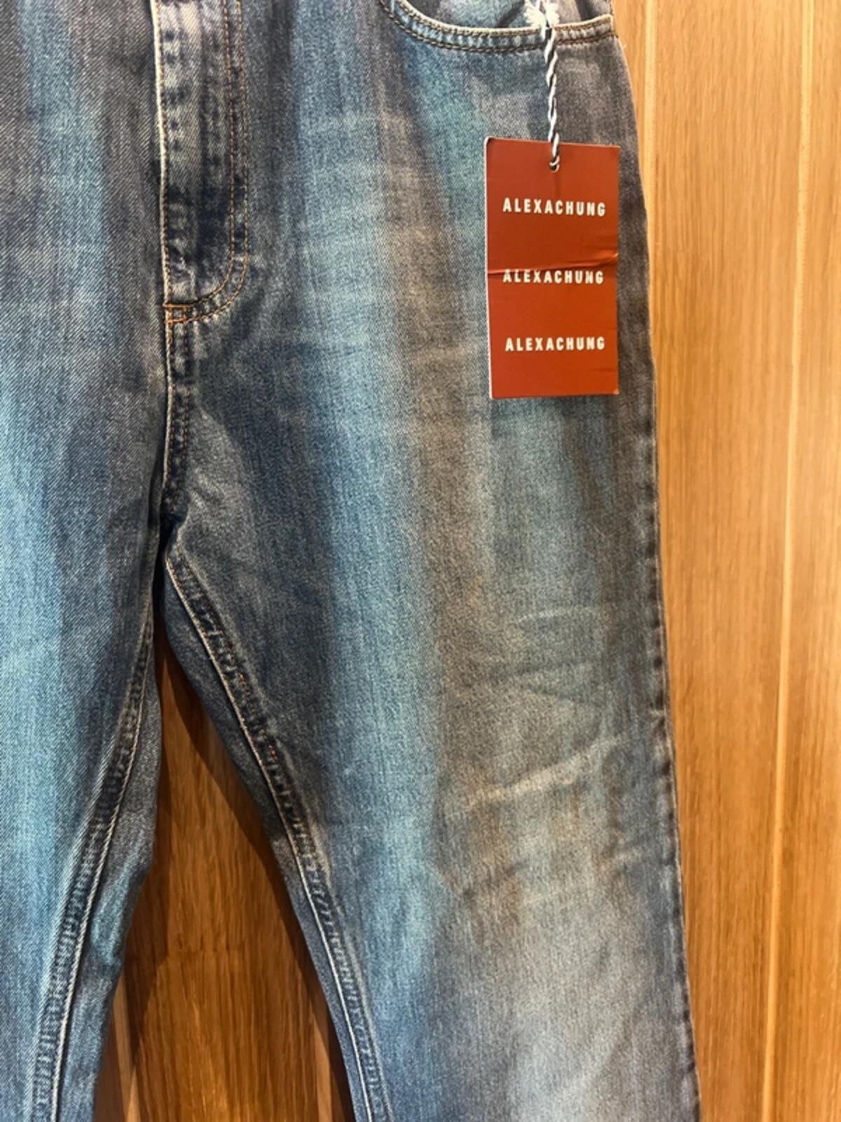Alexa Chung Pacifico Blue Denim Wide Leg Jeans EU32 NEW