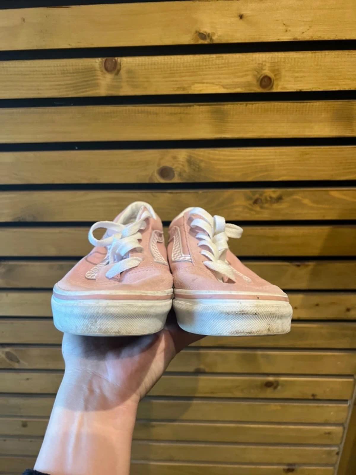 Vans Pink Suede Checkerboard Trainers UK4