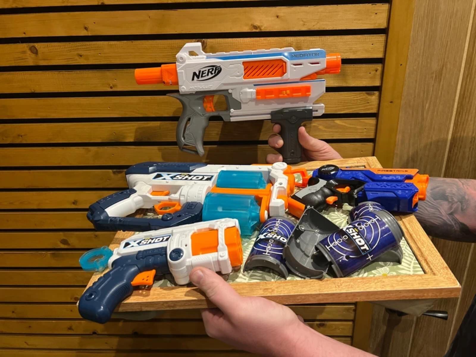 Nerf & Zuru X Shot Toy Gun Set Bundle