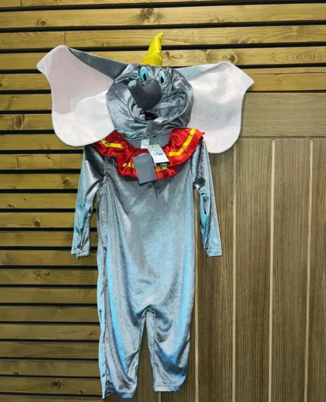 Disney Dumbo Elephant Fancy Dress Costume Onesie & Hat 12-18m NEW