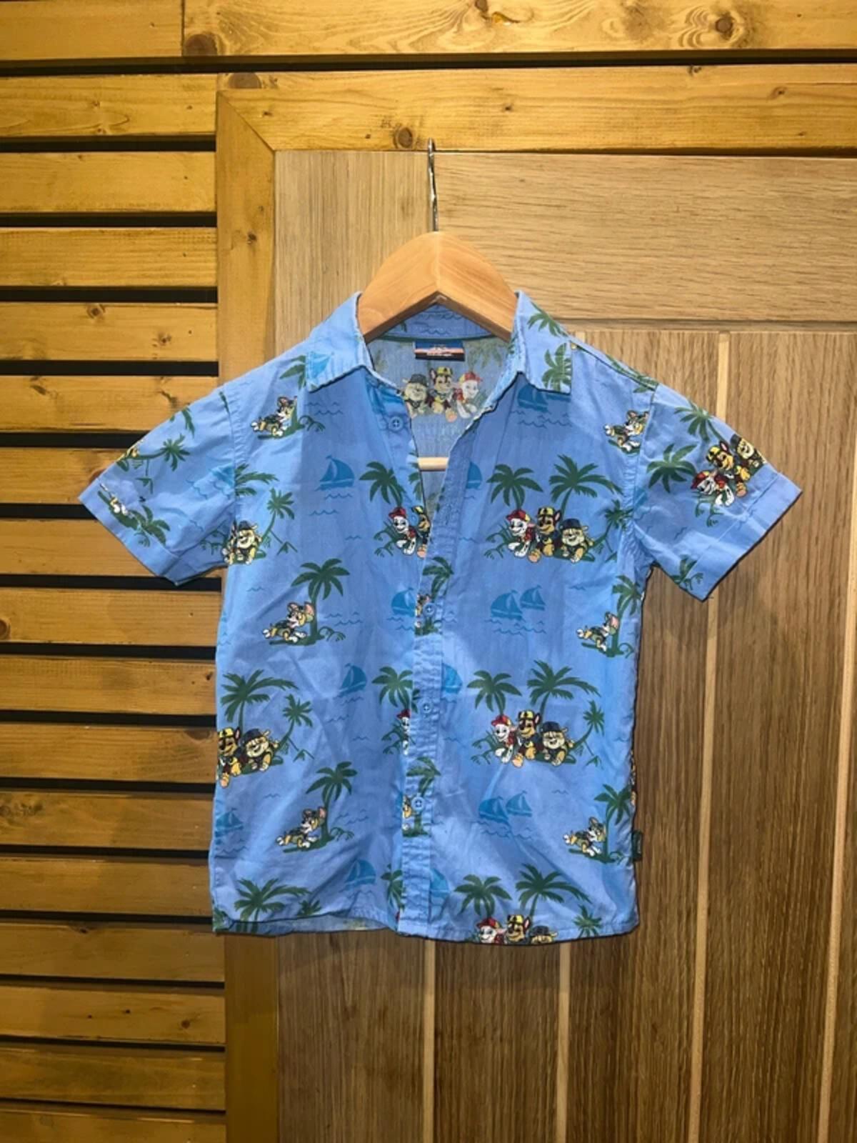 Paw Patrol Blue Hawaiian Character Shirt 4-5Y