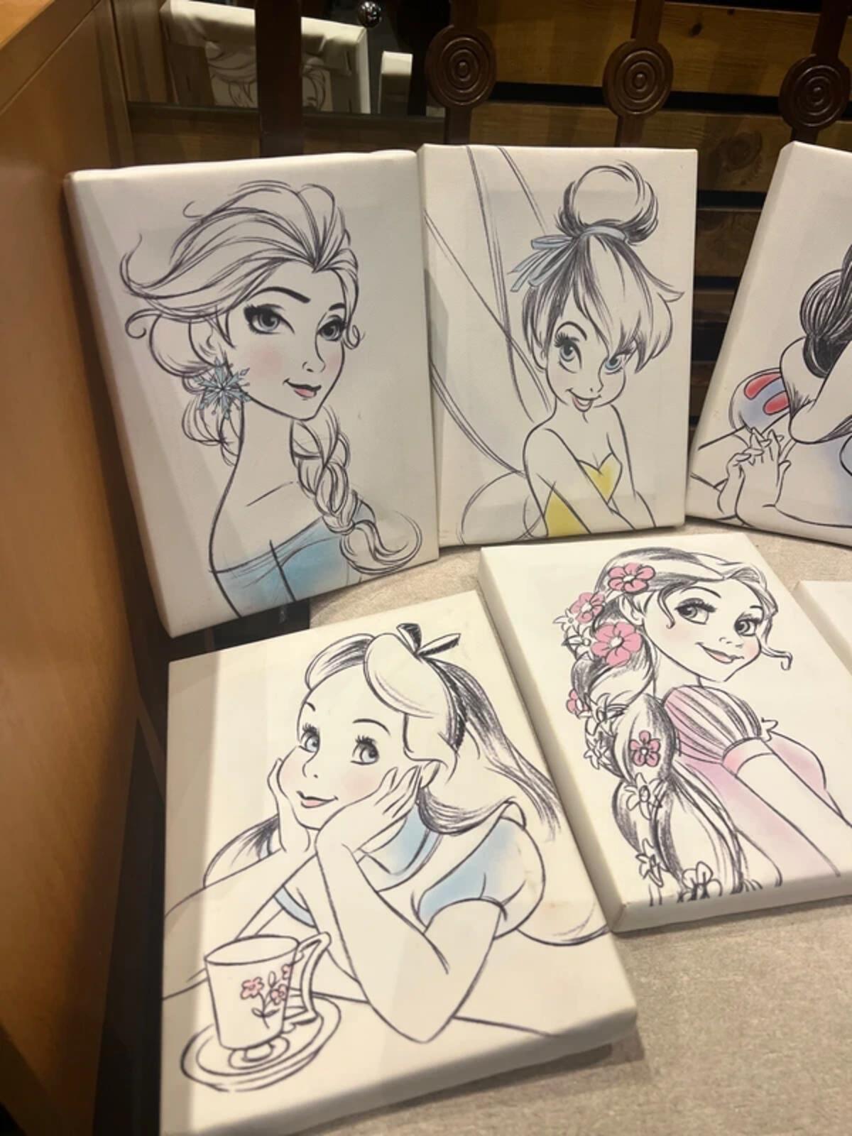 Disneyland Paris Princess Rare 2014 Canvas Artwork (6)