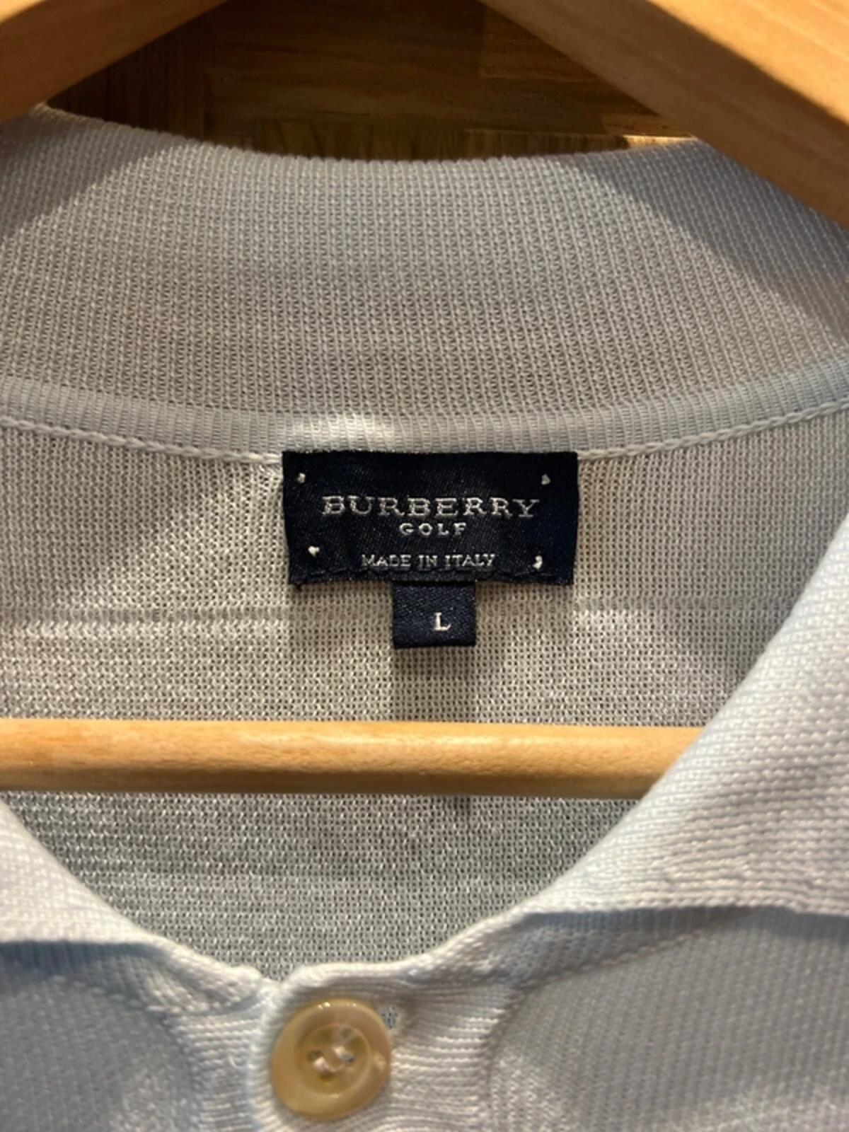 Burberry Golf Vintage Light Blue Polo Shirt