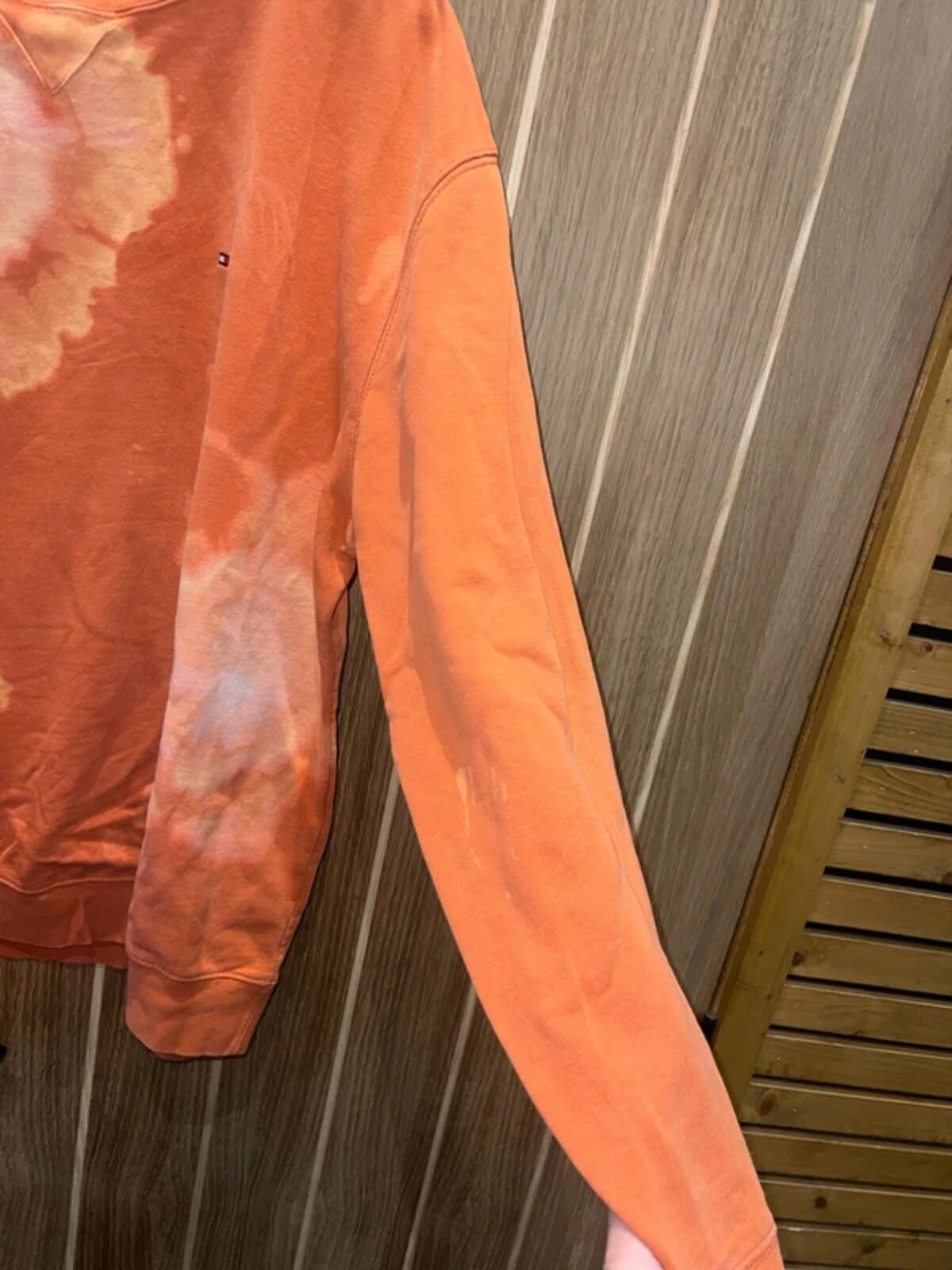 Tommy Hilfiger Orange Tie Dye Sunset Sweatshirt XXL