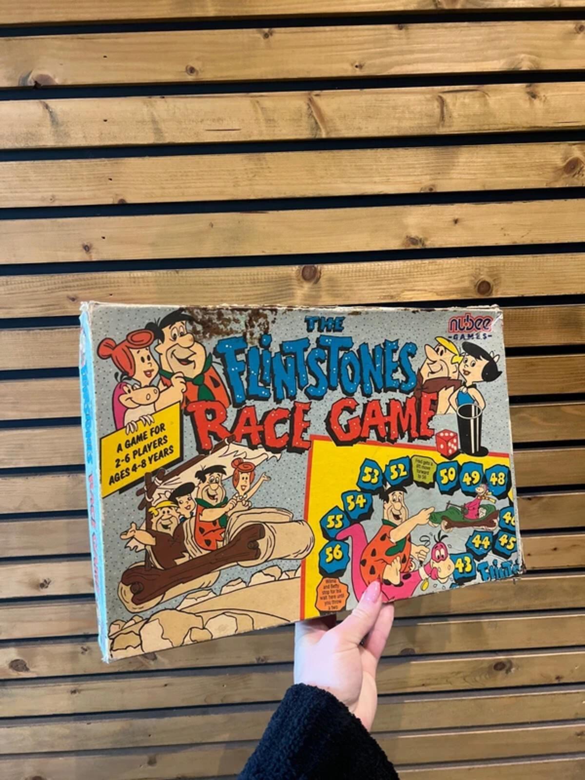 Vintage 1990 The Flinstones Race Board Game