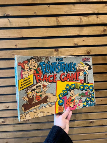 Vintage 1990 The Flinstones Race Board Game