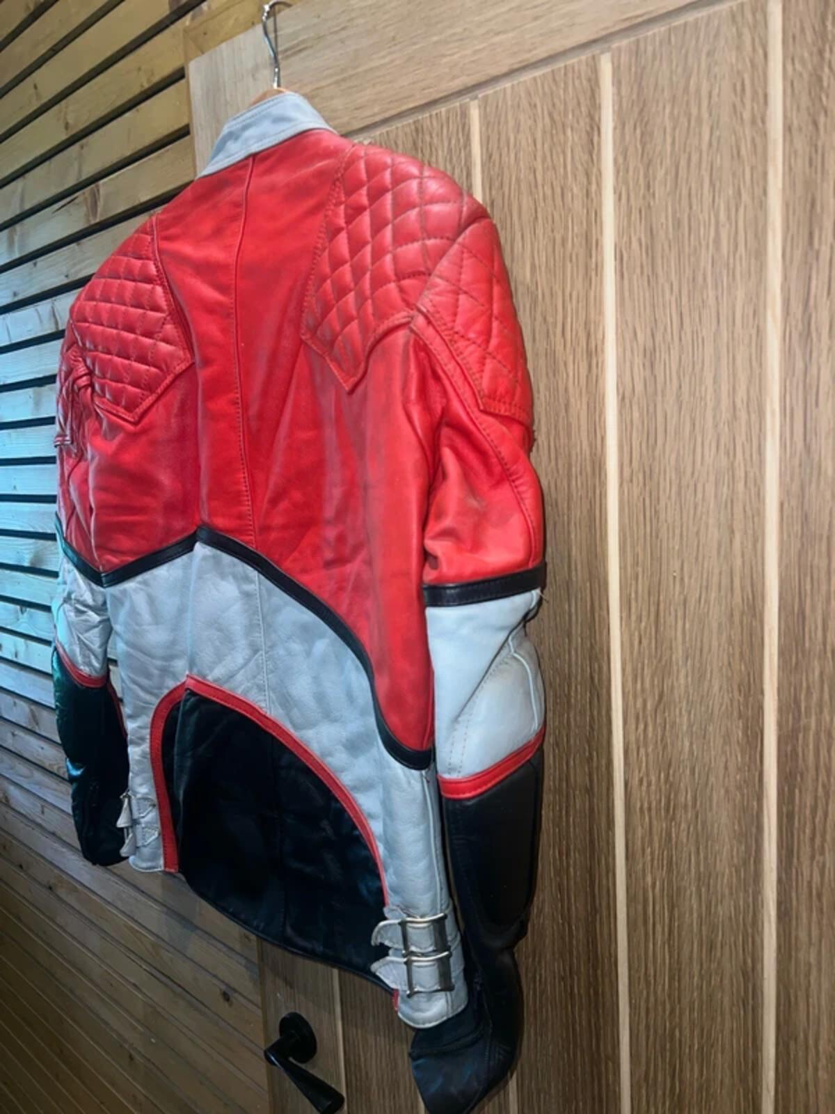 Vintage Interstate Cow Hide Leather Biker Racer Jacket