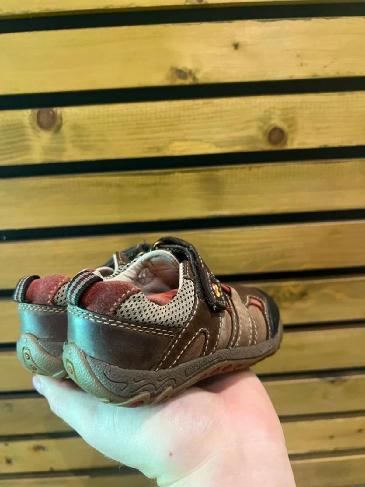 Clarks Brown Leather Trainers UK5F