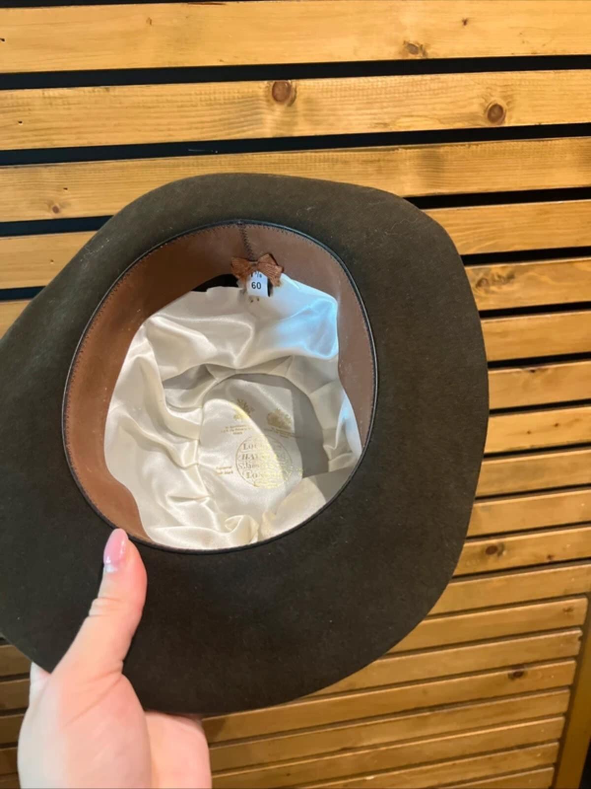 Vintage Lock & Co Hatters The James Khaki Trilby Hat L